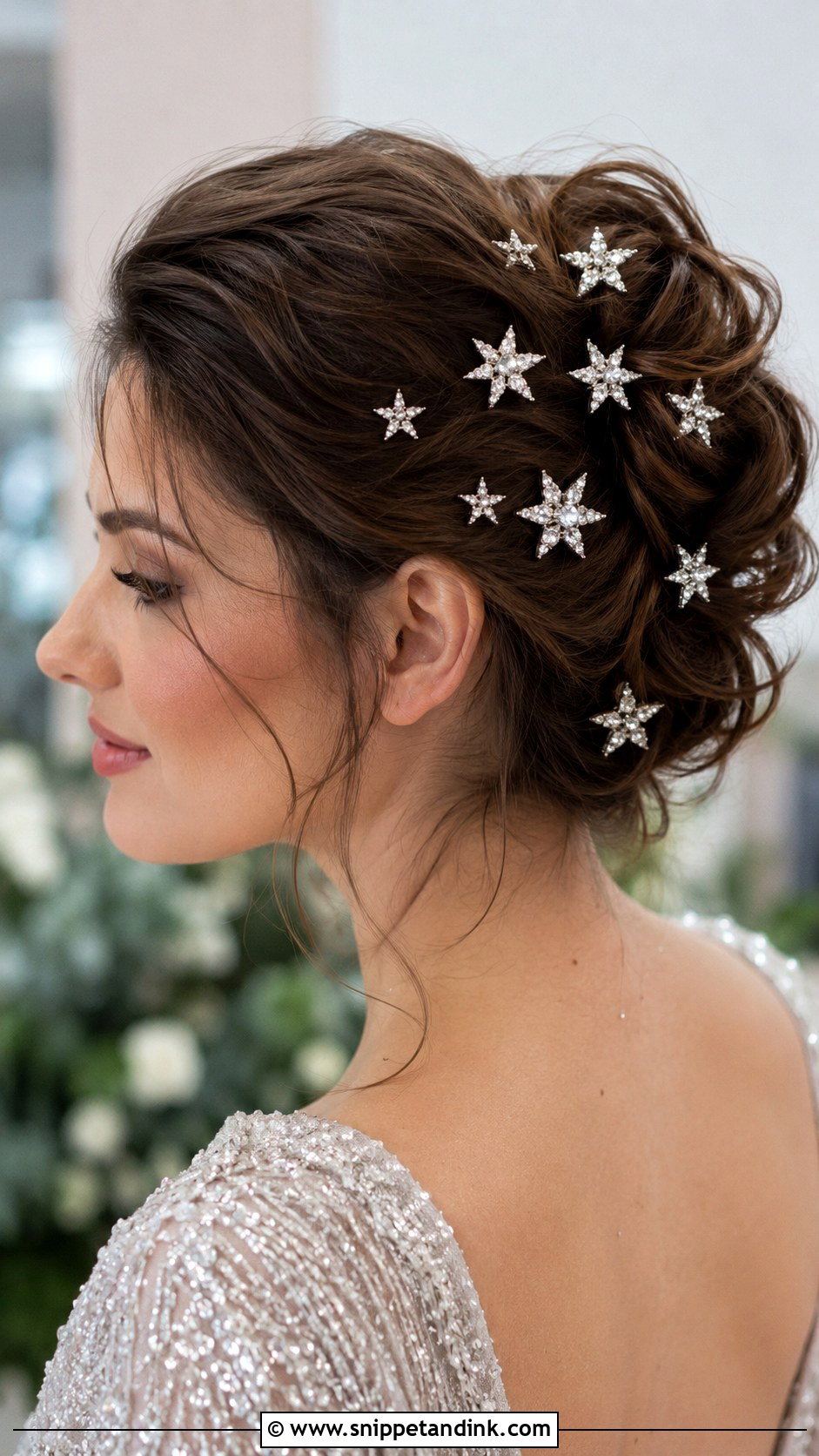 Crystal Star Hair Clip - Snippet and Ink - 20 Bridal Hair Clip Ideas