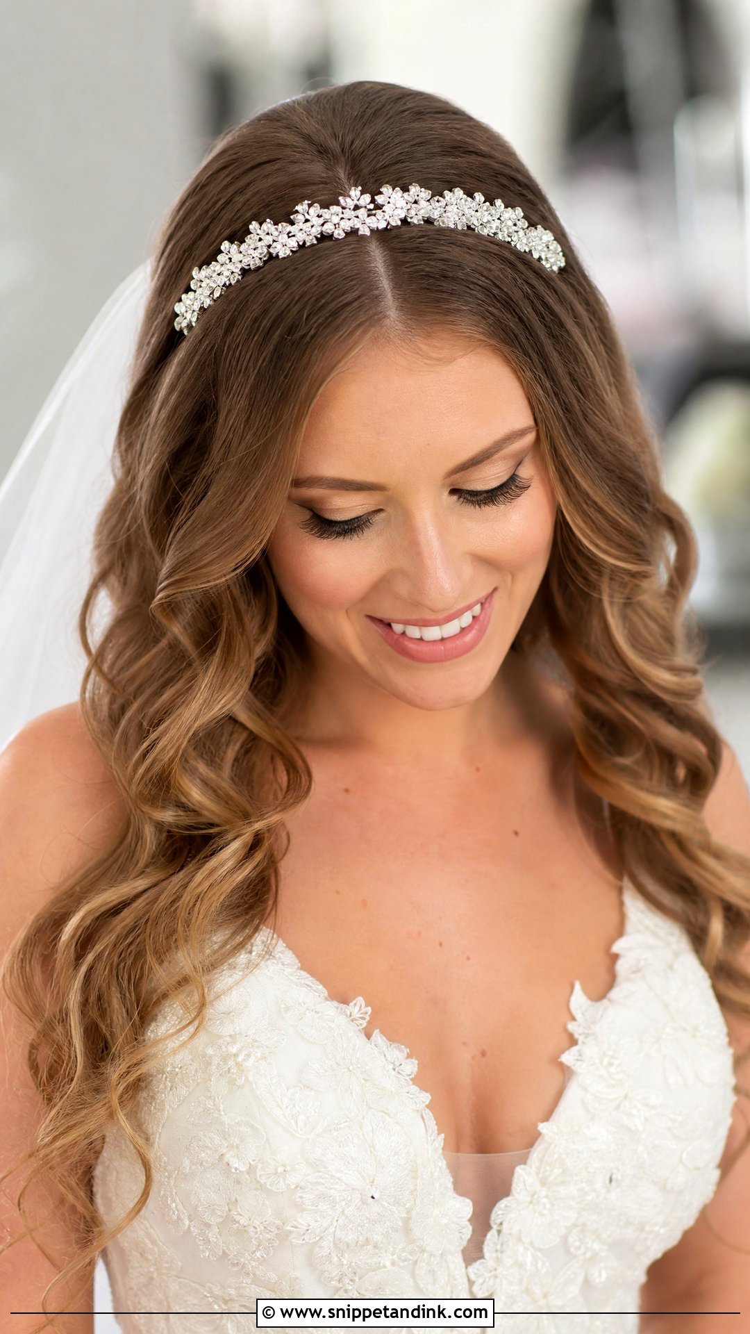 Crystal Tiara Band - Snippet and Ink - 30 Hair Accessories for Wedding