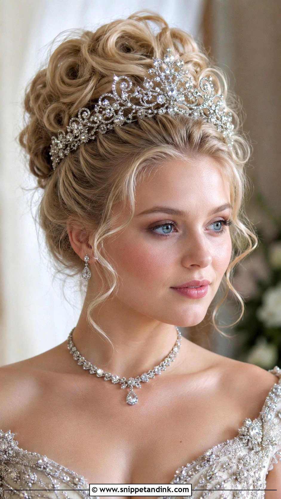 Crystal Tiara for Fairytale Weddings - Snippet and Ink - 20 Bridal Hair Jewelry Ideas