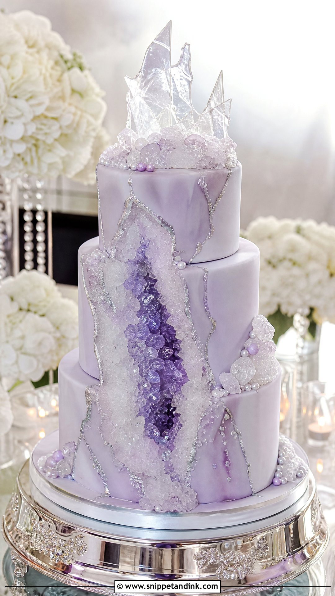 Crystal Wedding Cake - Snippet and Ink - 30 Fantasy Cake Ideas for Wedding