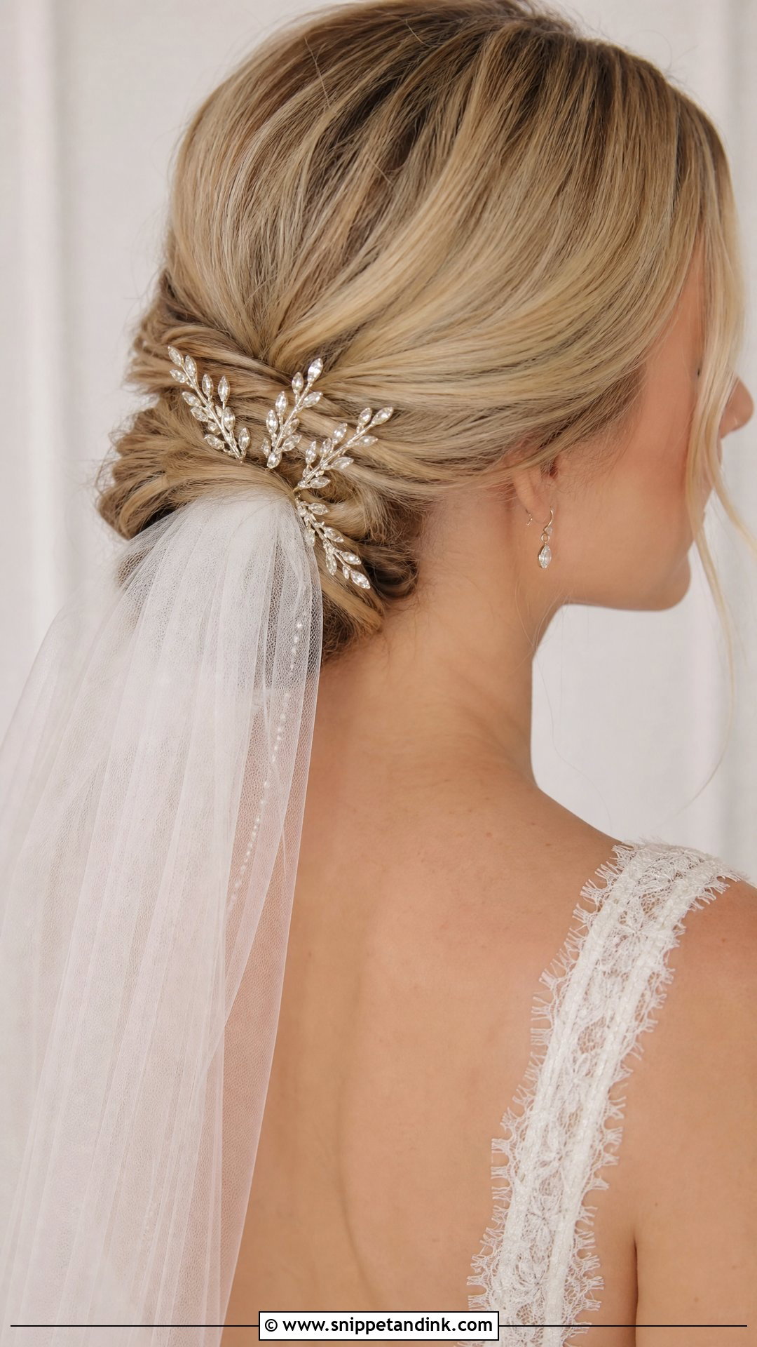 Crystal Wedding Hair Pins With Veil - Snippet and Ink - 15 Crystal Wedding Hair Pins