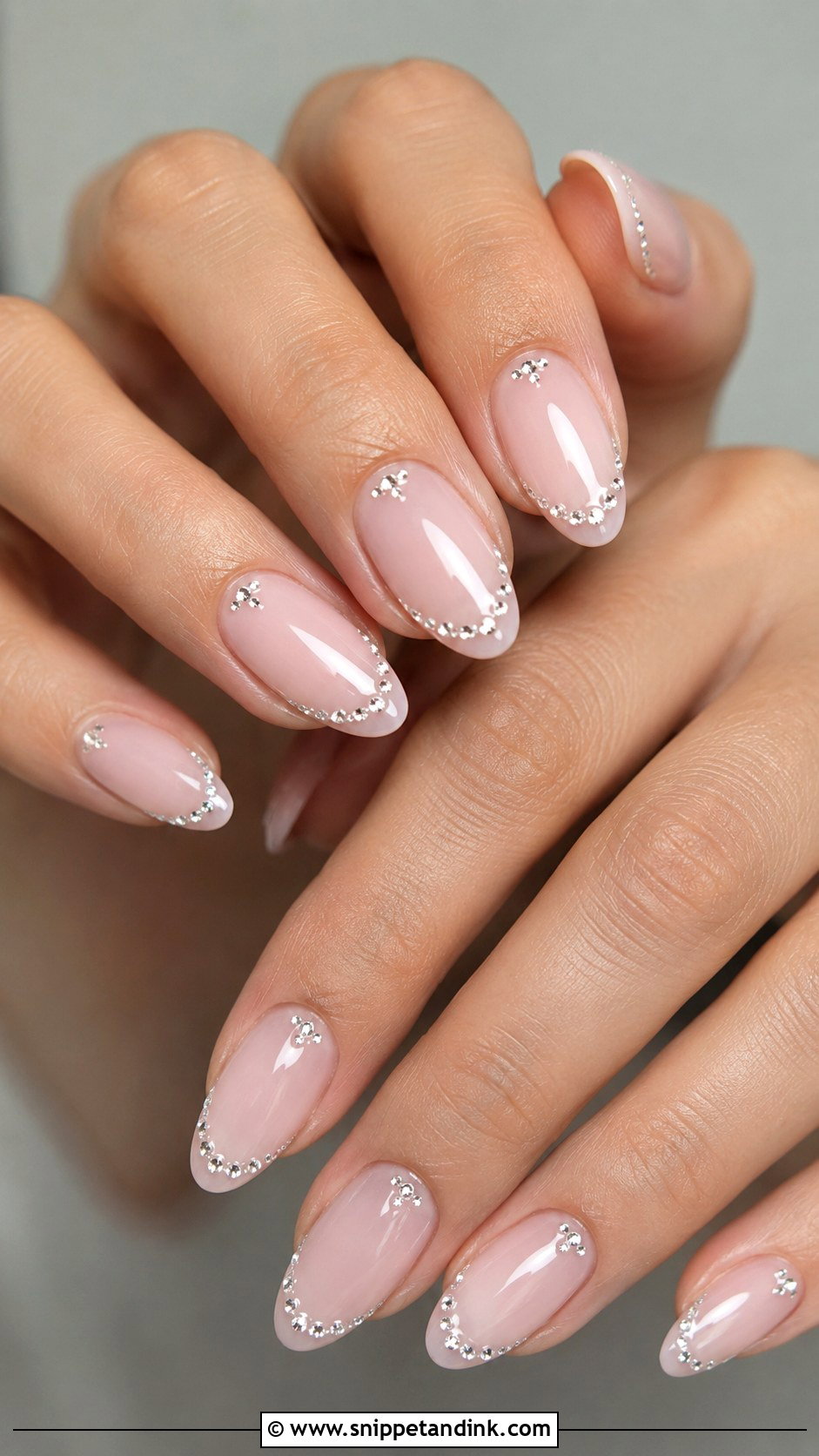 Crystal Wedding Nails - Snippet and Ink - 20 Nail Art Designs for Wedding Functions