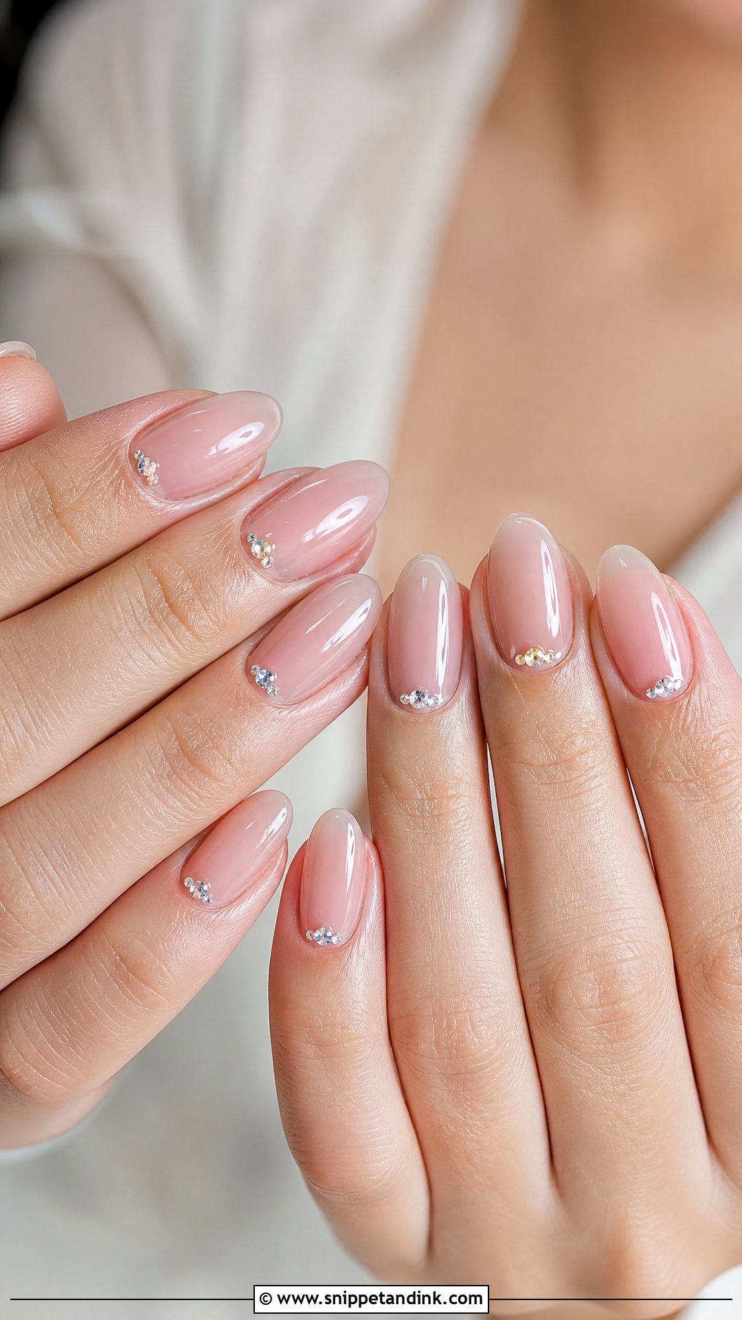 Crystal Wedding Nails - Snippet and Ink - 25 Elegant Wedding Nails