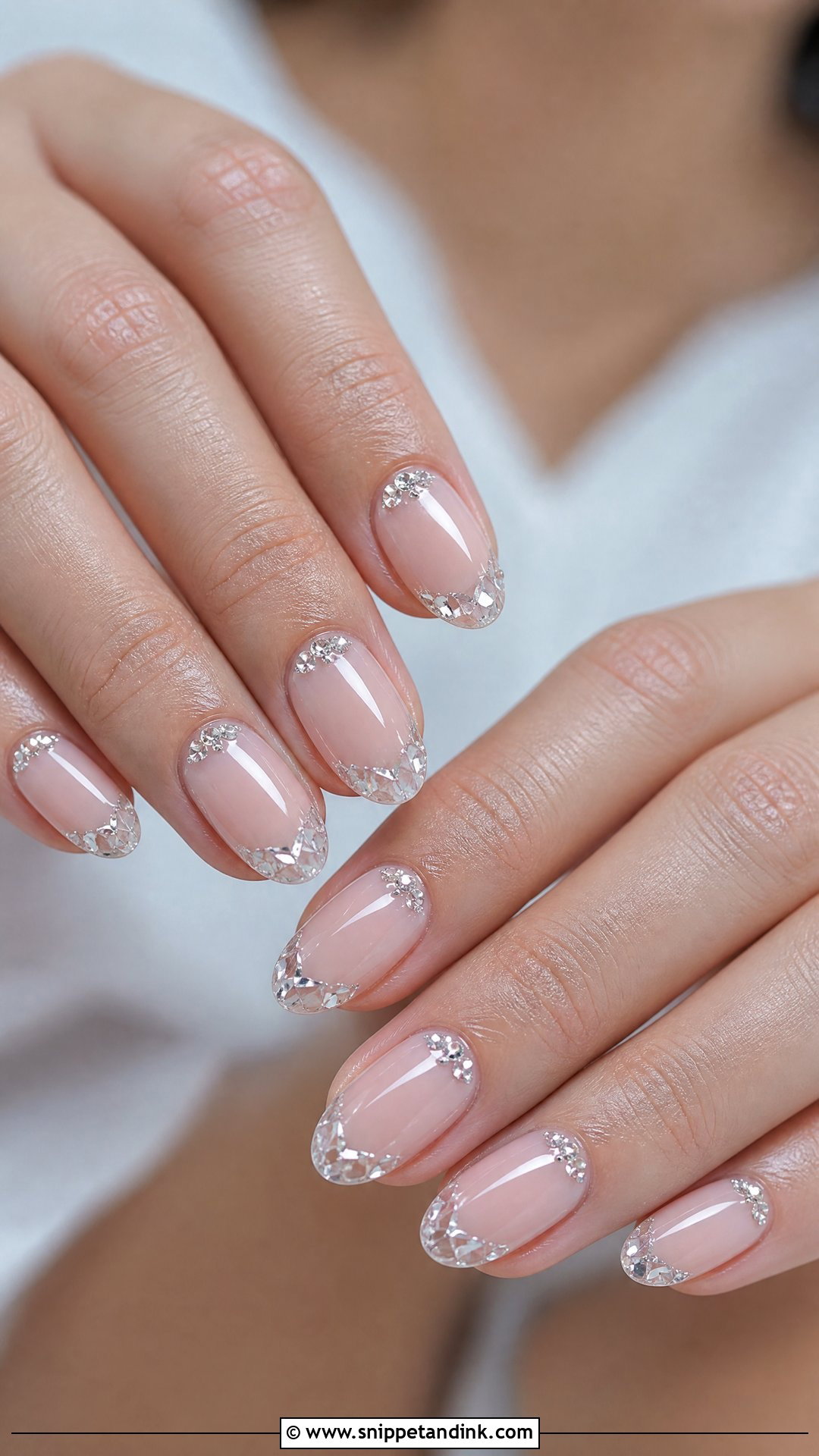 Crystal Wedding Nails - Snippet and Ink - 25 Unique Wedding Nails for Bride