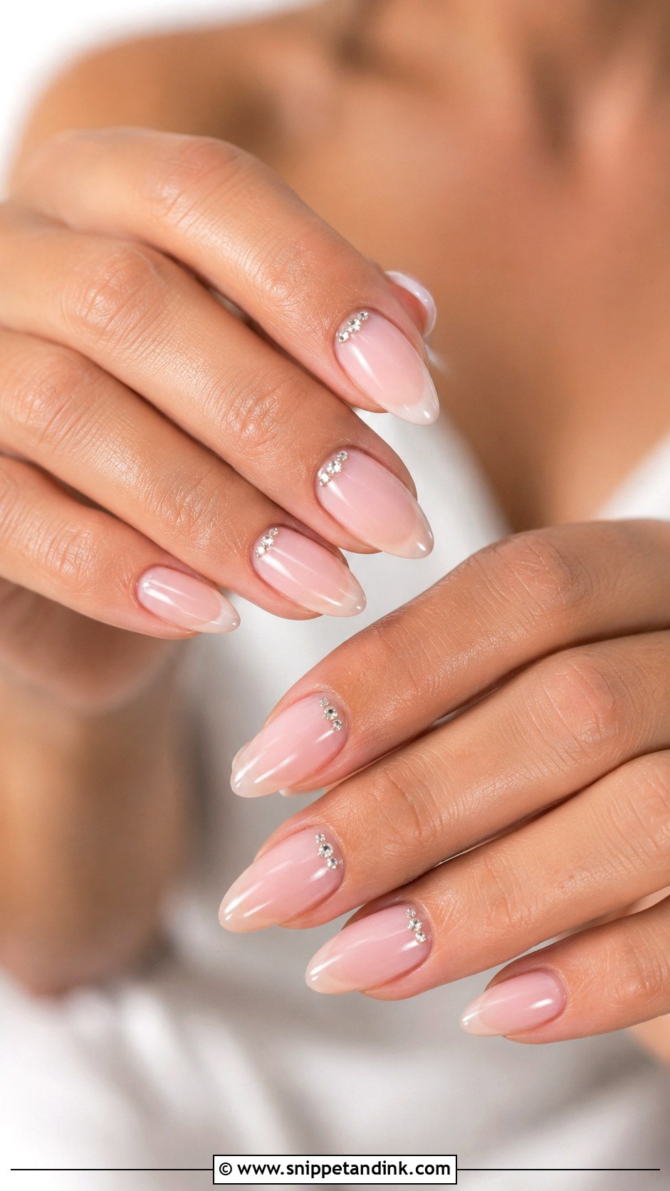 Crystal Wedding Nails - Snippet and Ink - 20 Modern Wedding Nails