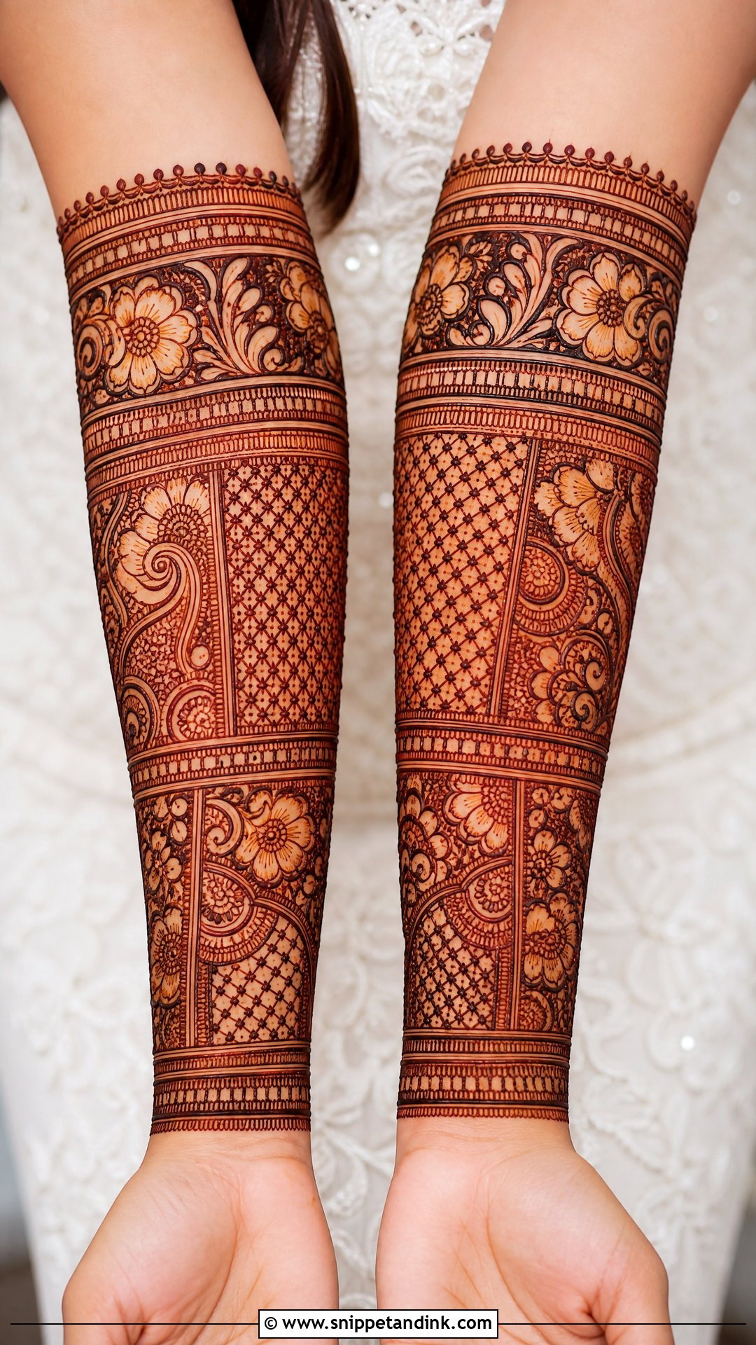 Cuff Bajuband Mehndi Design - Snippet and Ink - 20 Bajuband Mehndi Design Ideas