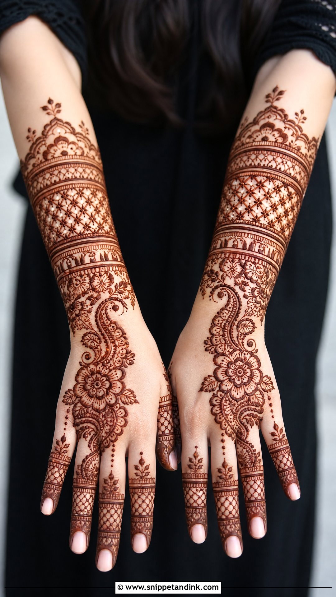 Cuff Banch Mehndi Design - Snippet and Ink - 30 Banch Mehndi Design Ideas