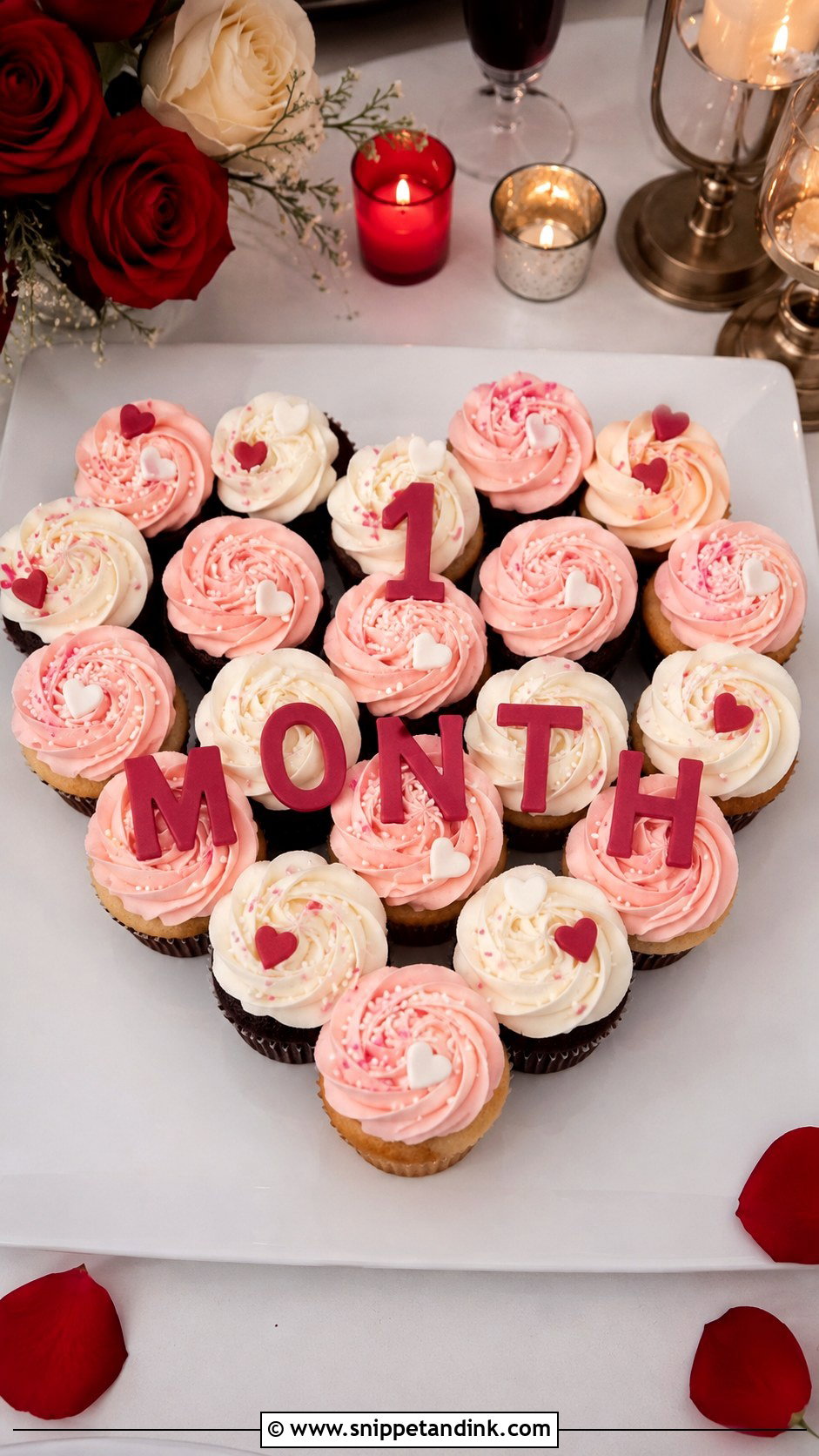 Cupcake 1 Month Anniversary Cake - Snippet and Ink - 20 1st Month Anniversary Cake Ideas