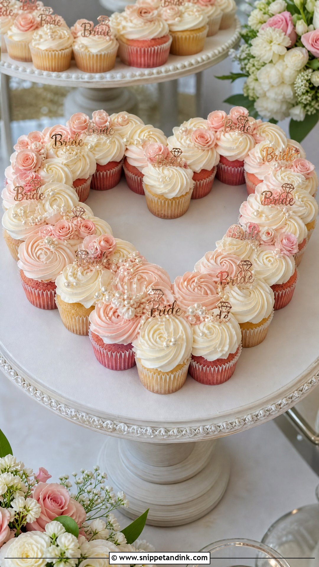 Cupcake Bachelorette Cake - Snippet and Ink - 25 Bachelorette Cake Ideas for Wedding