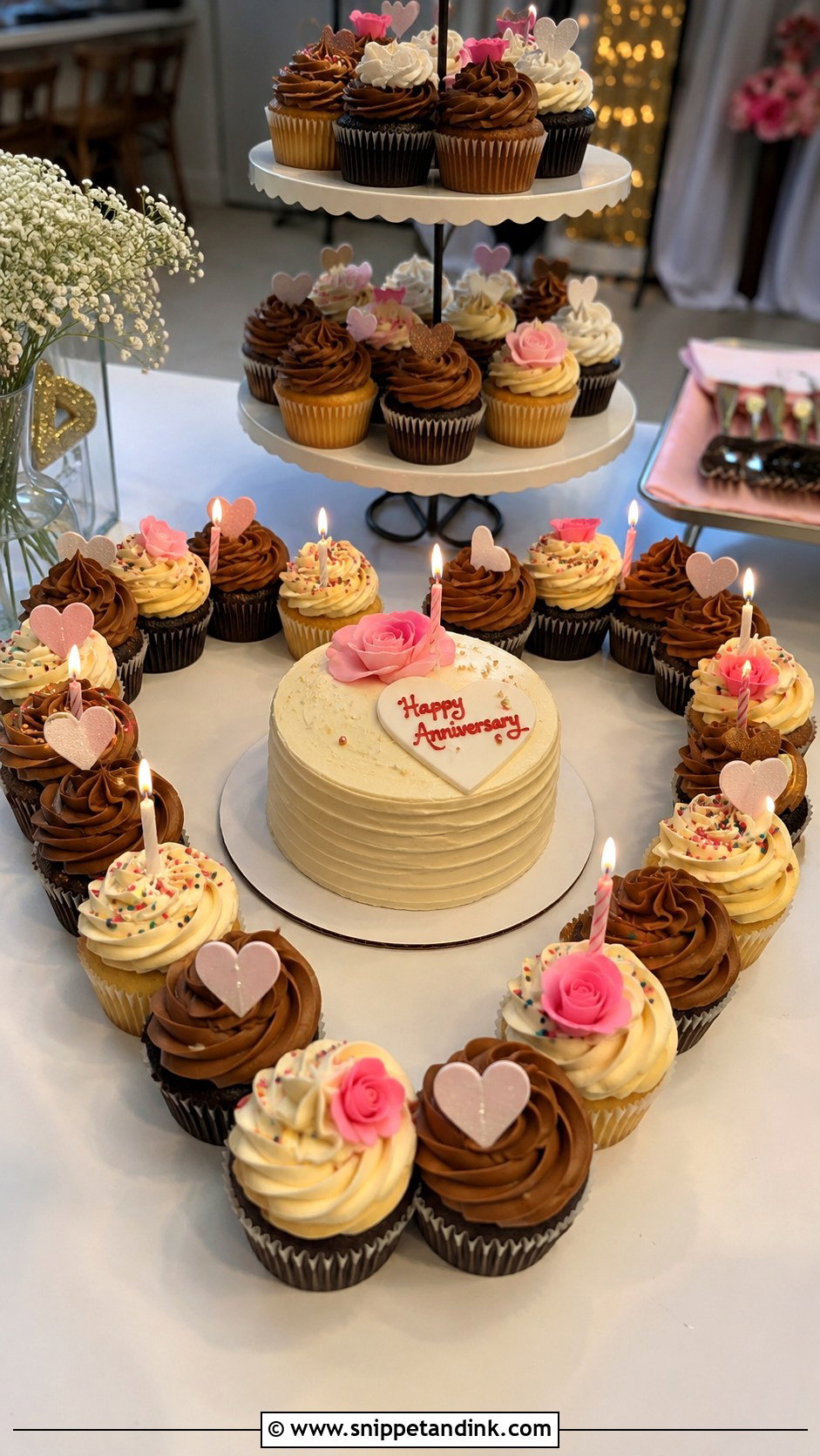 Cupcake Birthday Anniversary Cake - Snippet and Ink - 20 Anniversary and Birthday Cake Combined Ideas