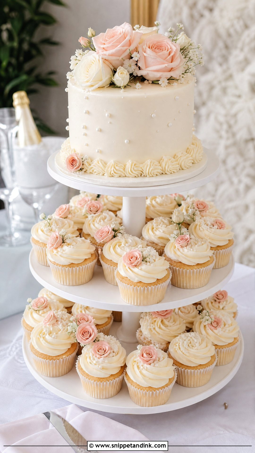 Cupcake Carousel Wedding Cake - Snippet and Ink - 30 Carousel Cake Ideas for Wedding