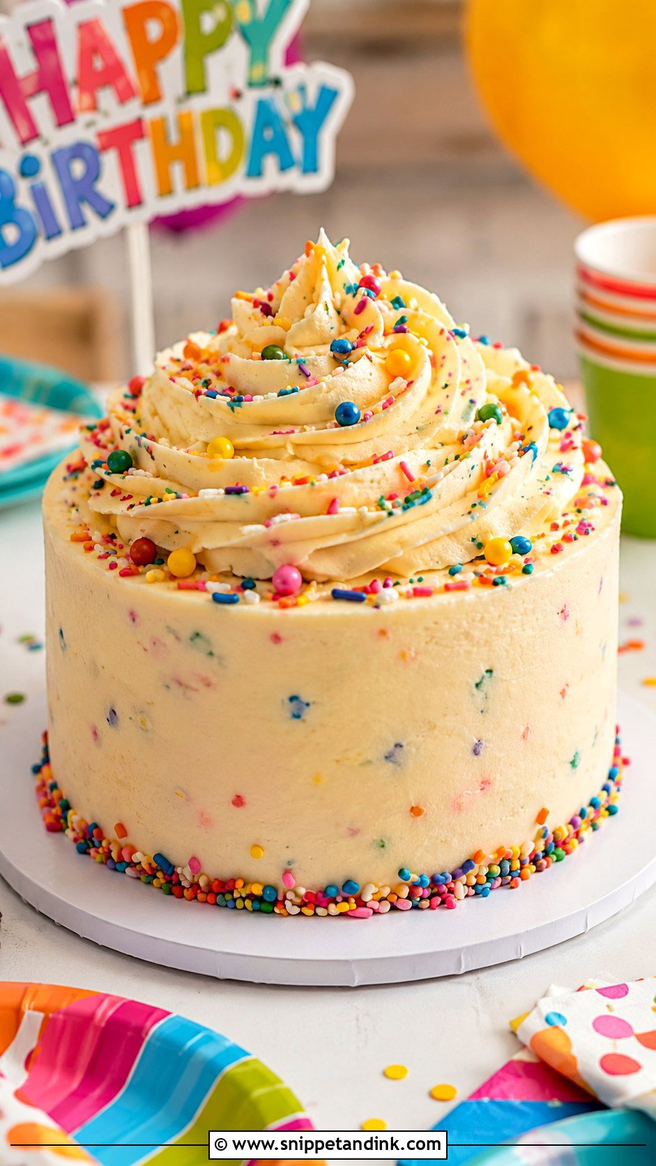 Cupcake Style Cake - Snippet and Ink - 20 How to Decorate Cakes for Beginners