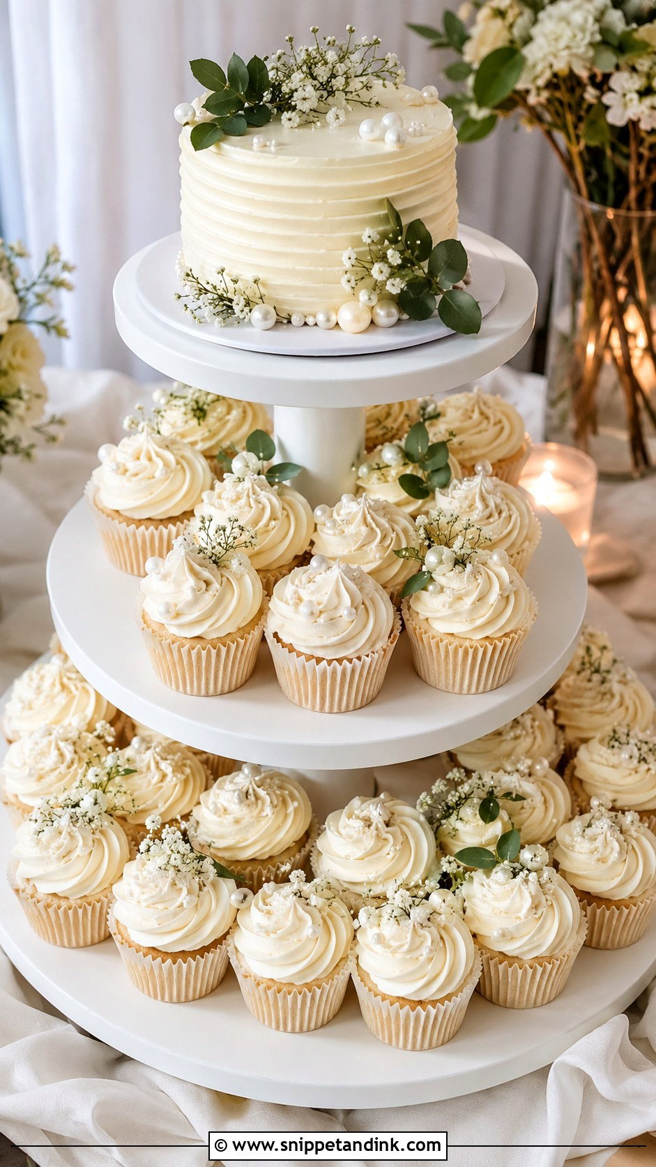 Cupcake Wedding Cake - Snippet and Ink - 20 Easy Wedding Cake Designs