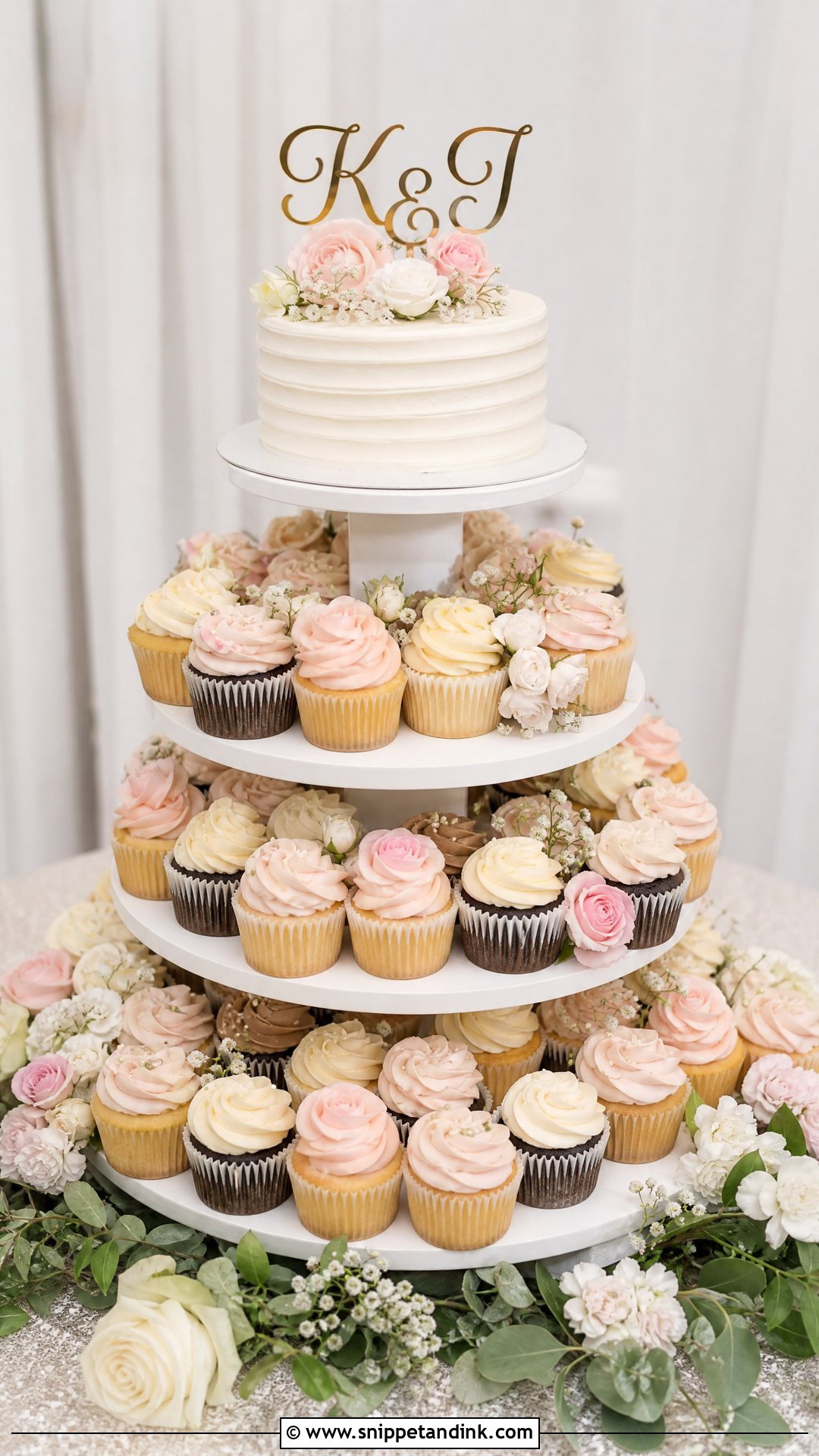 Cupcake Wedding Cake - Snippet and Ink - 20 Unique Wedding Cake Ideas
