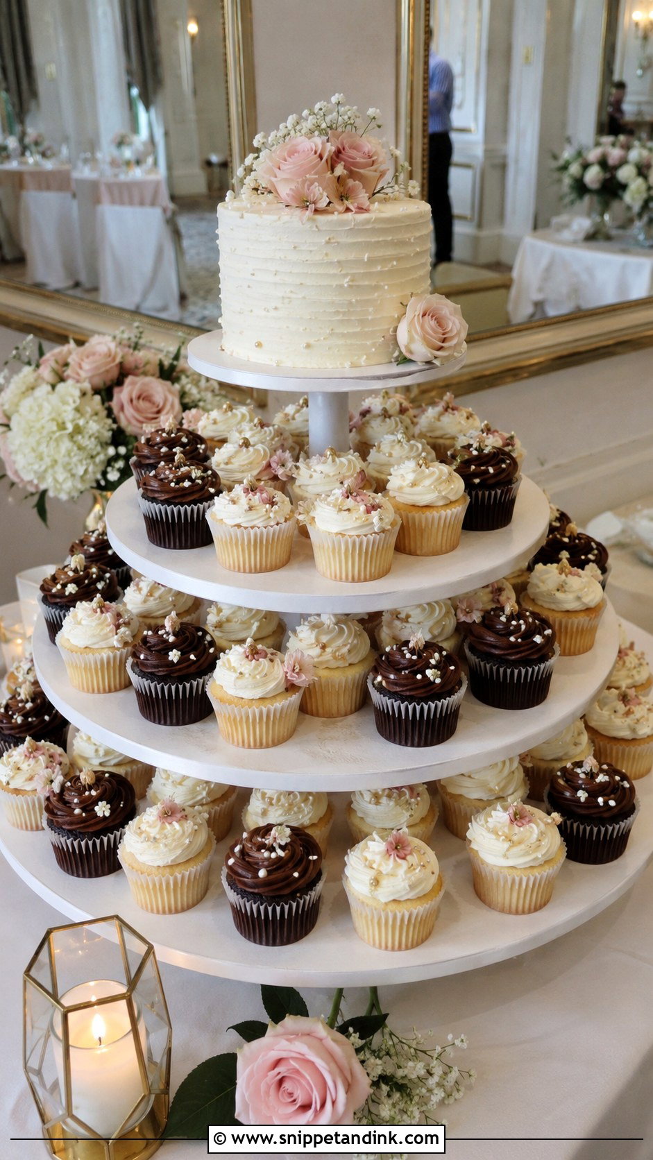 Cupcake Wedding Cake - Snippet and Ink - 25 Wedding Cake Business