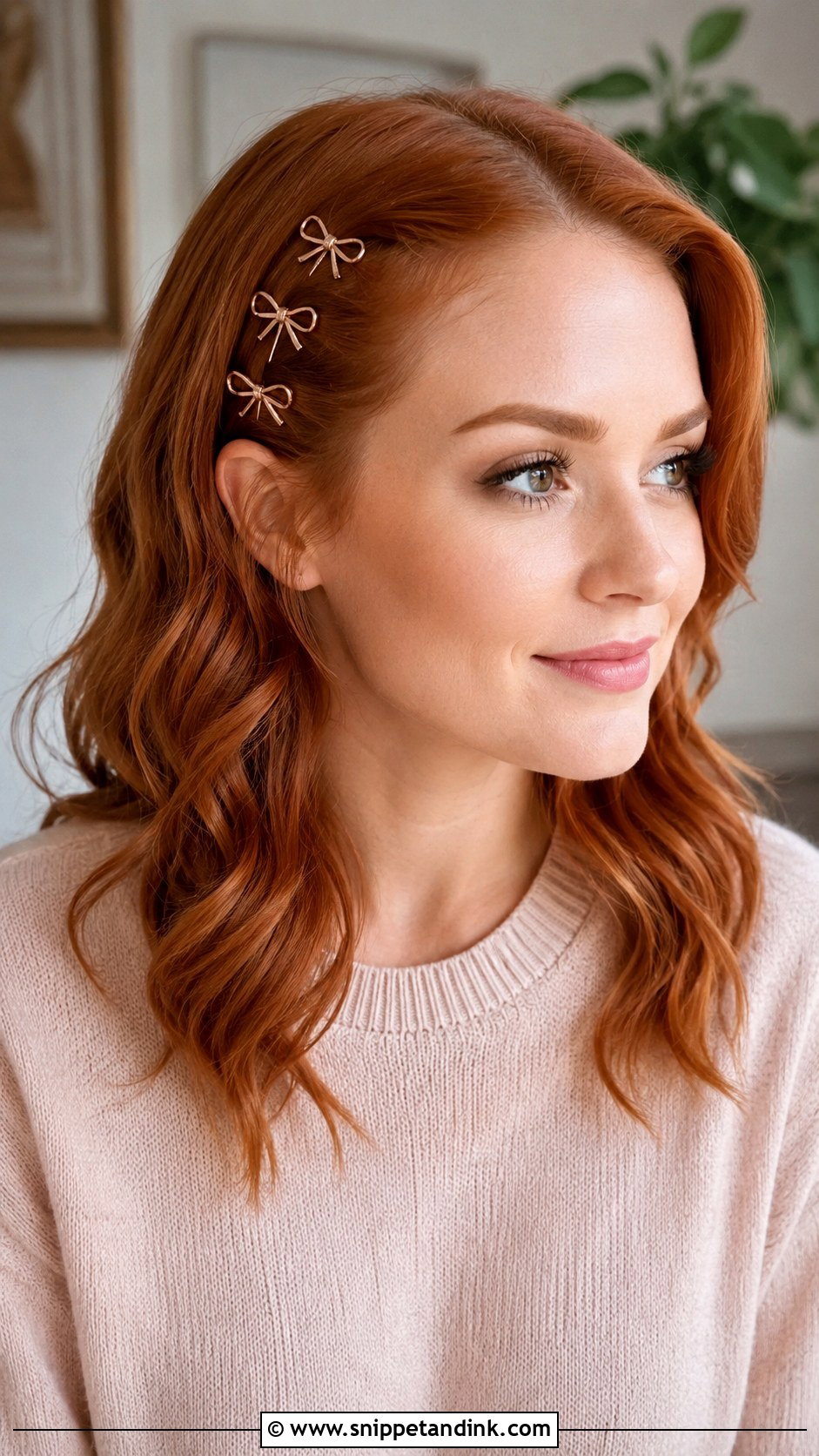 Cupid Bow Hair Pins - Snippet and Ink - 15 Valentines Hair Accessories