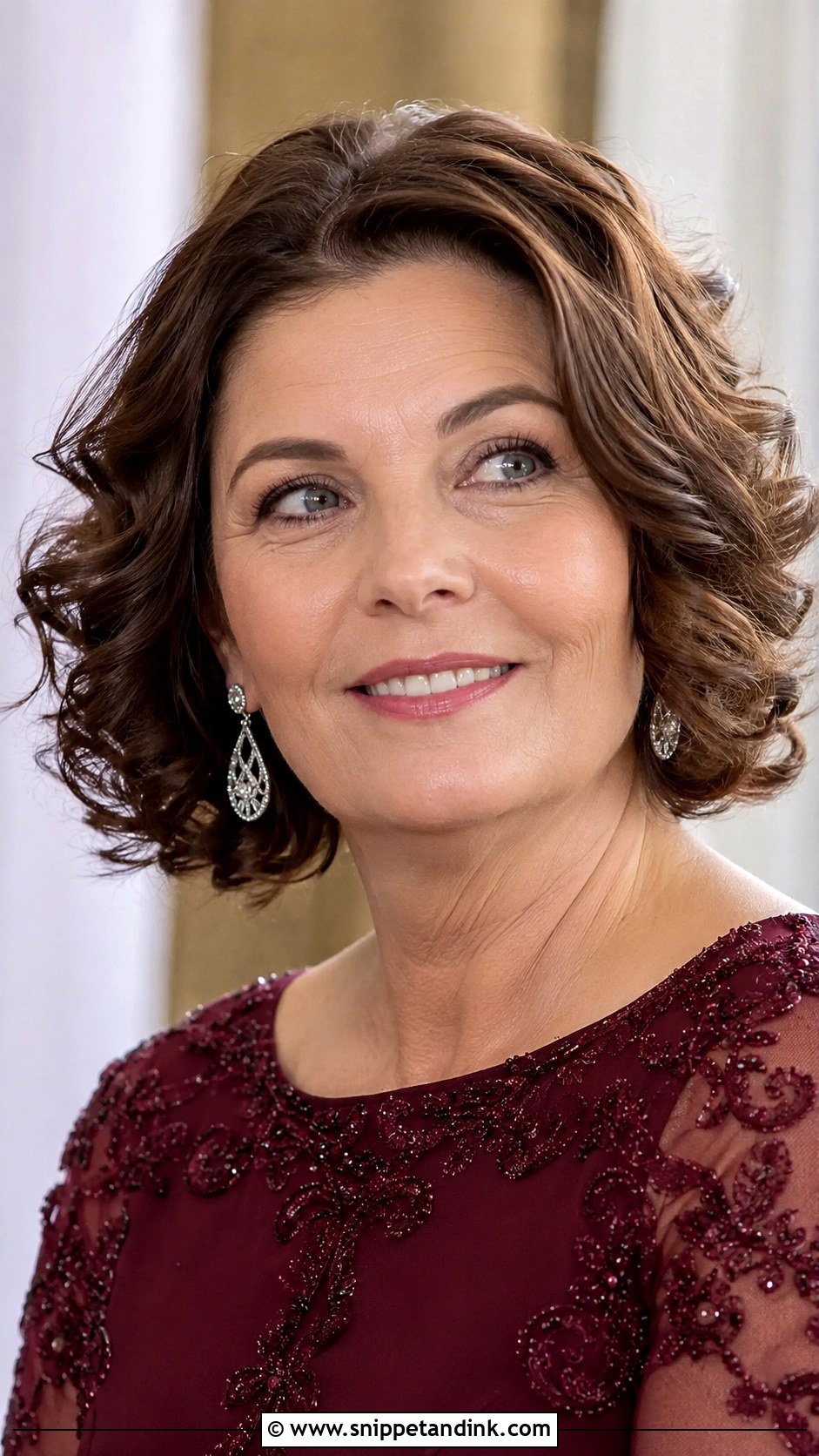 Curled Bob for Mother of the Groom - Snippet and Ink - 20 Mother of the Groom Medium Hairstyles