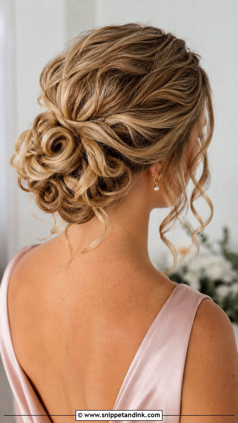 Curled Bridesmaid Updo - Snippet and Ink - 20 Curled Bridesmaid Hair Ideas