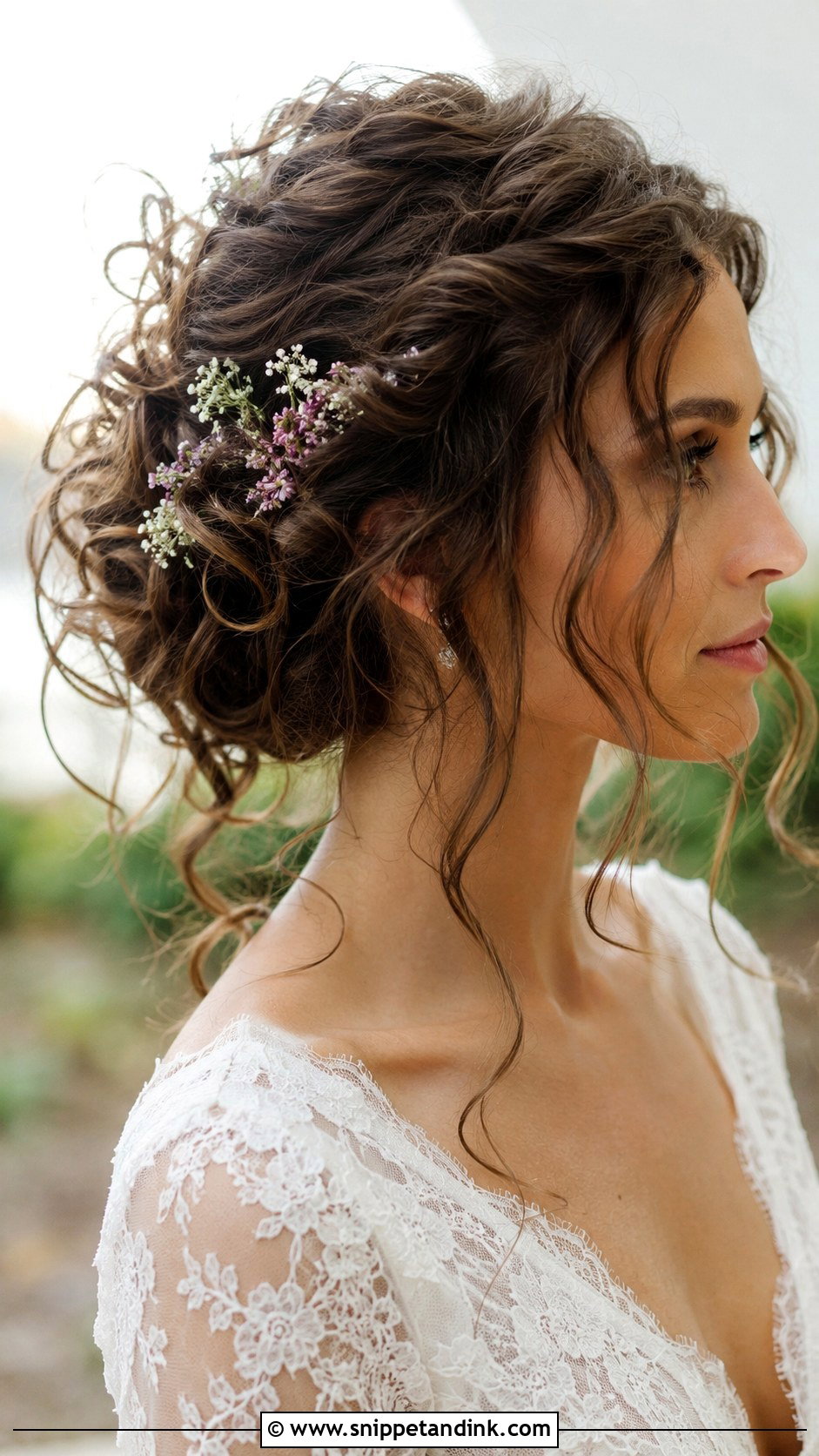 Curled Disarray Updo for Medium Hair - Snippet and Ink - 20 Wedding Hairstyles Medium Hair