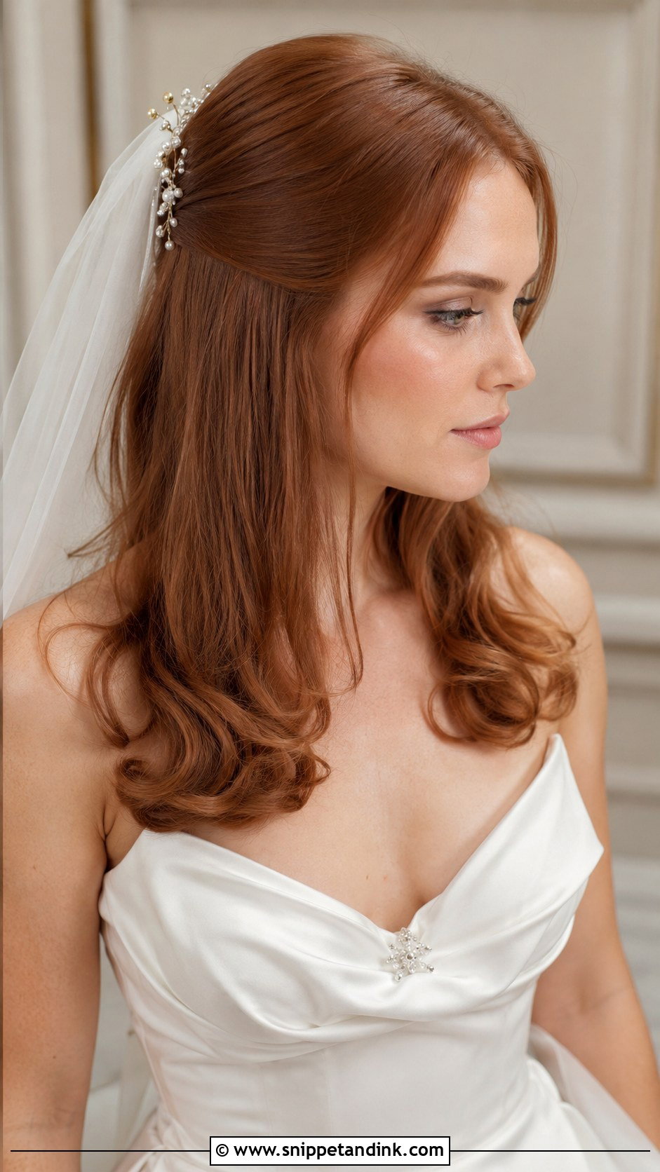 Curled Ends Wedding Hair - Snippet and Ink - 20 Simple Wedding Hair Down Ideas