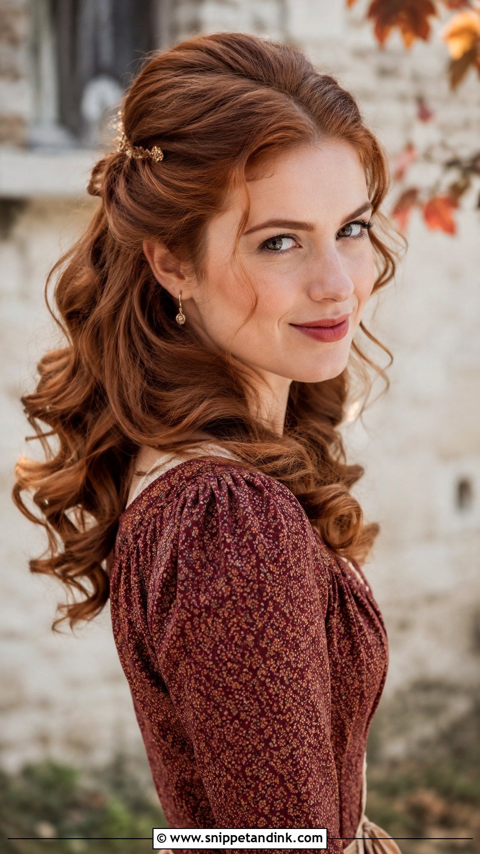 Curled Half Up With Bouffant - Snippet and Ink - 20 Cute Hairstyles for a Wedding Guest