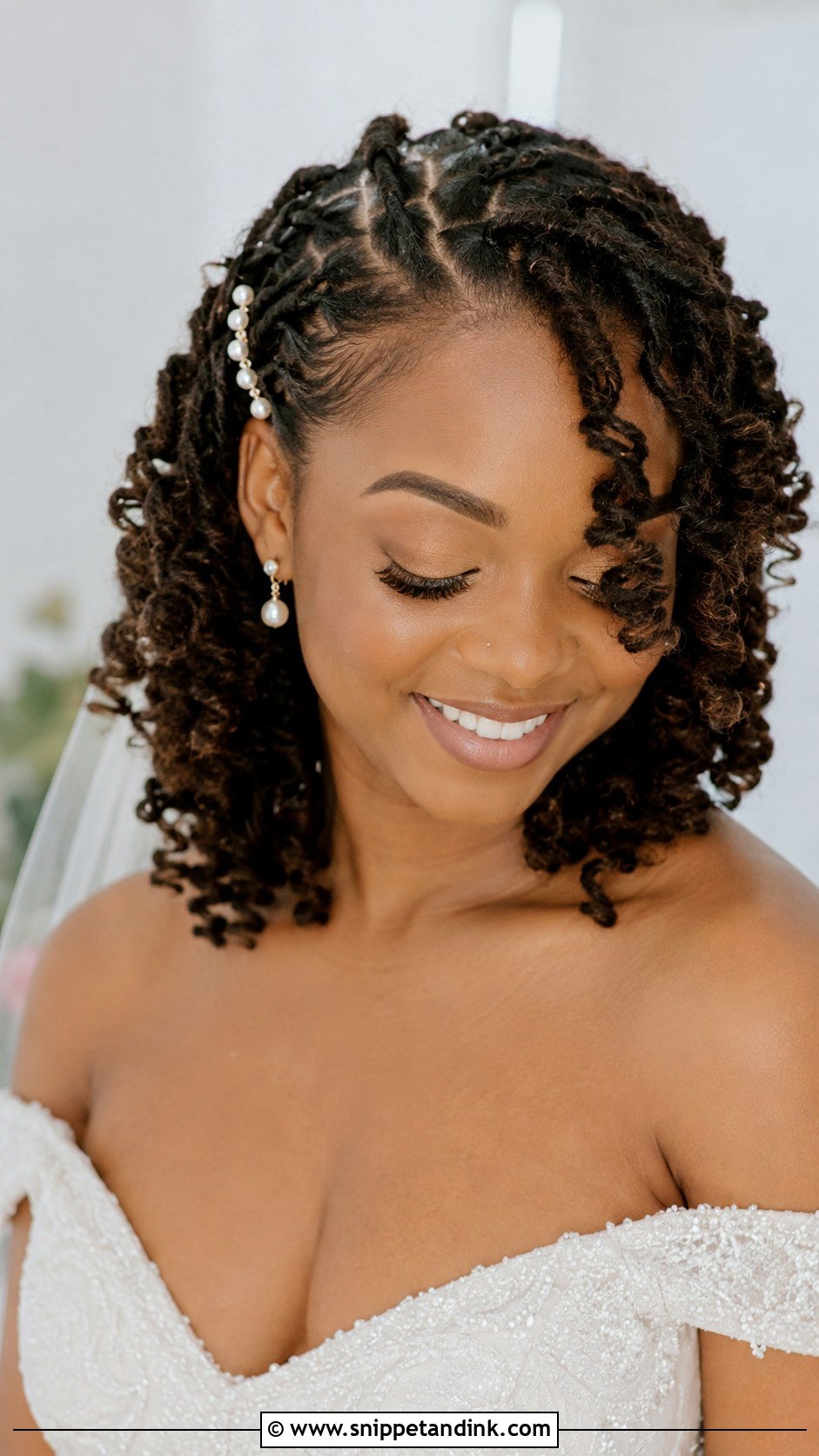Curled Locs For Wedding - Snippet and Ink - 15 Locs Styles for Wedding
