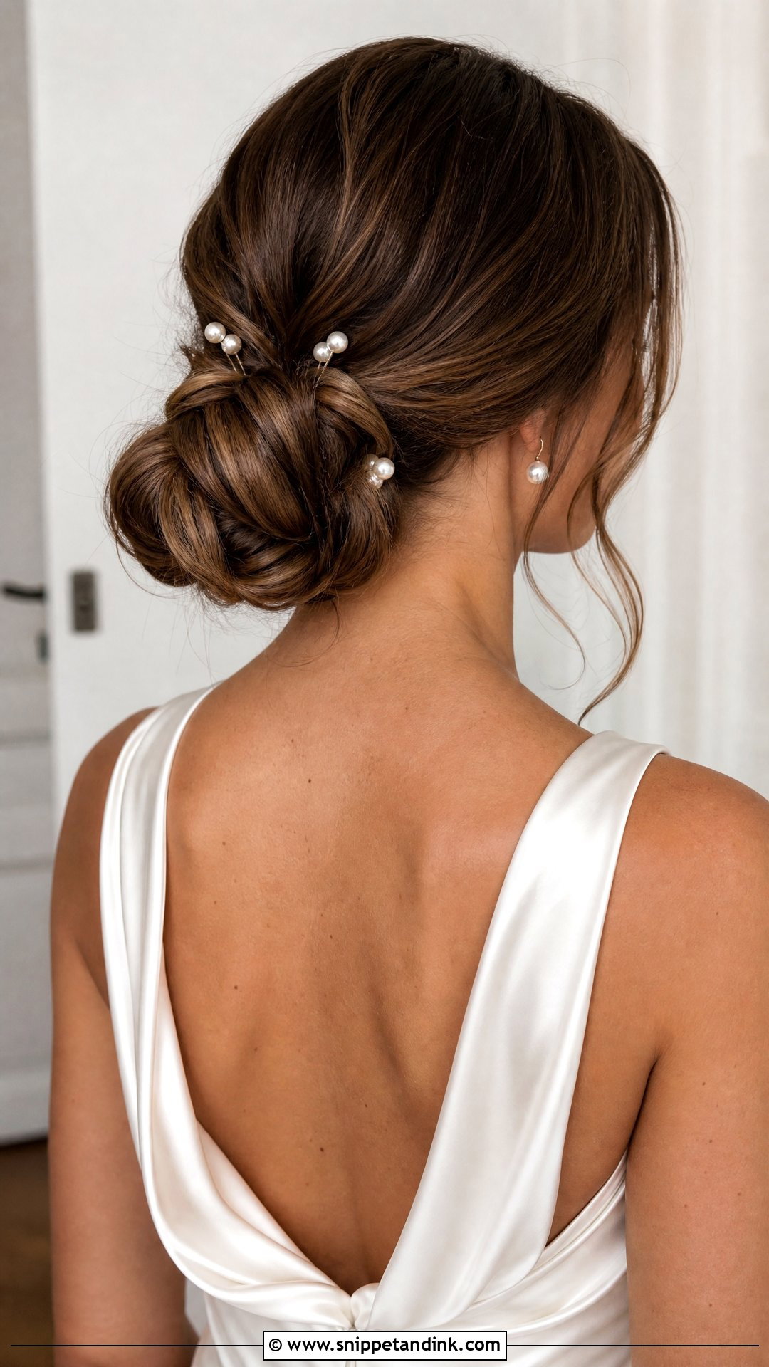 Curled Low Bun - Snippet and Ink - 20 Curled Bridal Hair Ideas