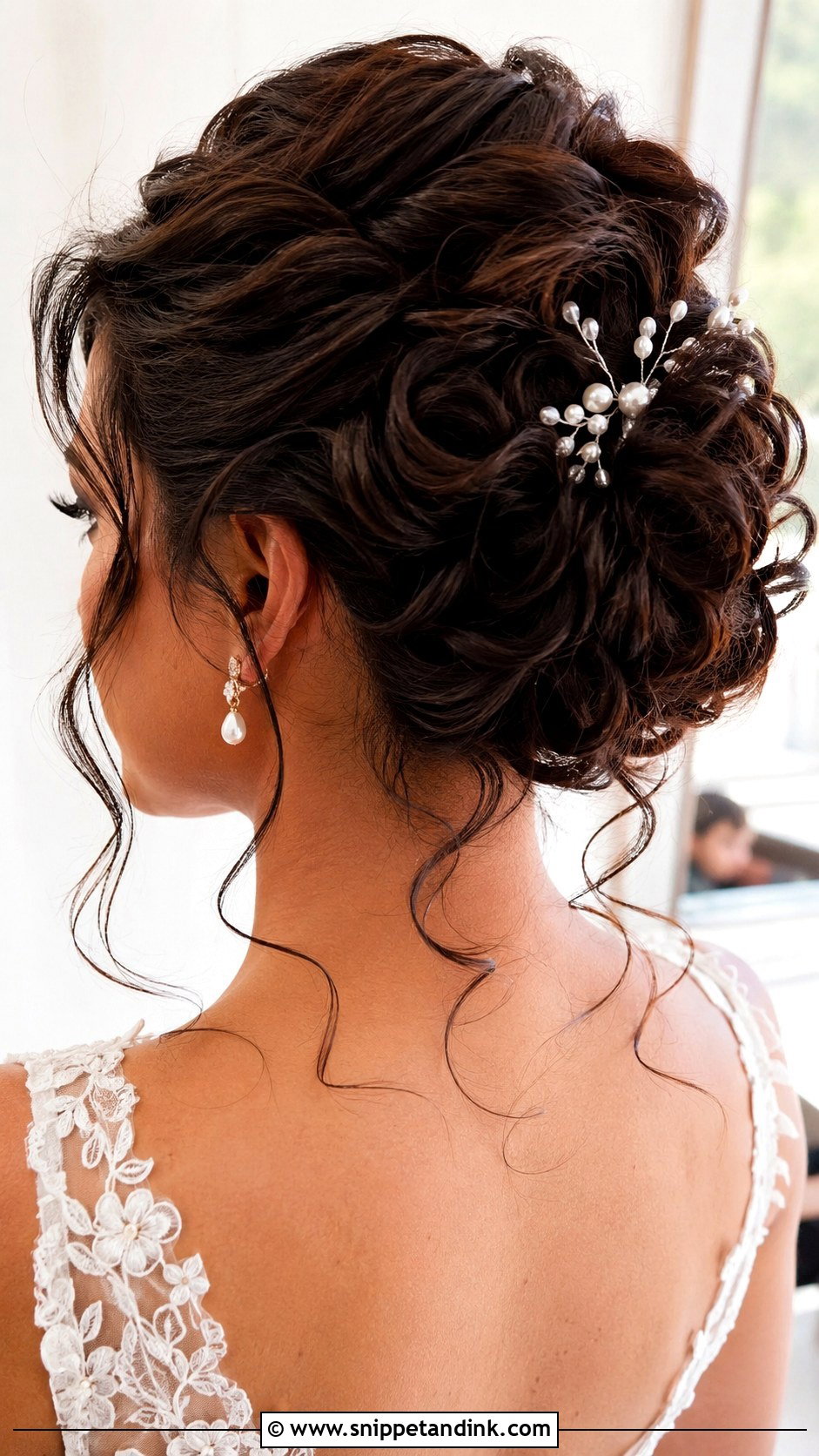 Curled Updo Wedding Hair - Snippet and Ink - 20 Curled Hairstyles for Wedding
