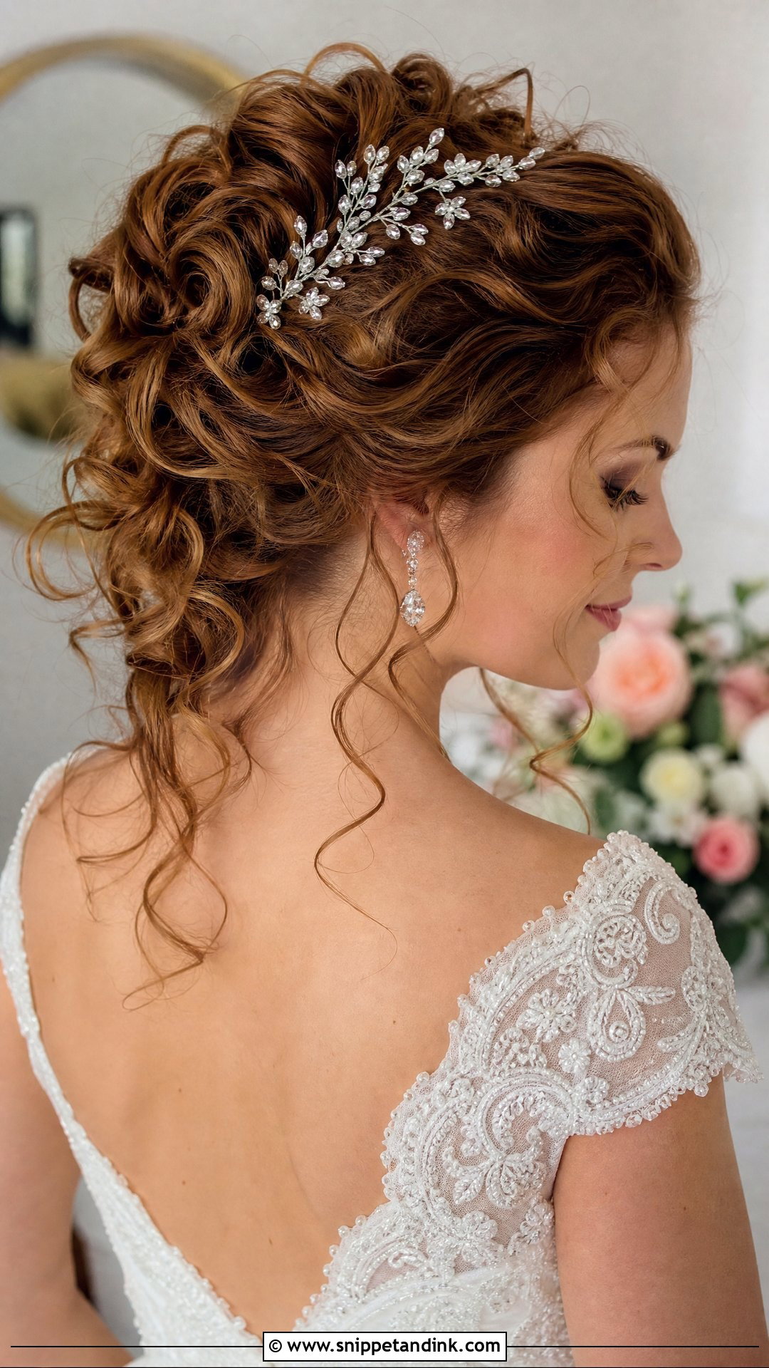 Curled Updo With Volume - Snippet and Ink - 20 Simple Wedding Hairstyles for Medium Hair