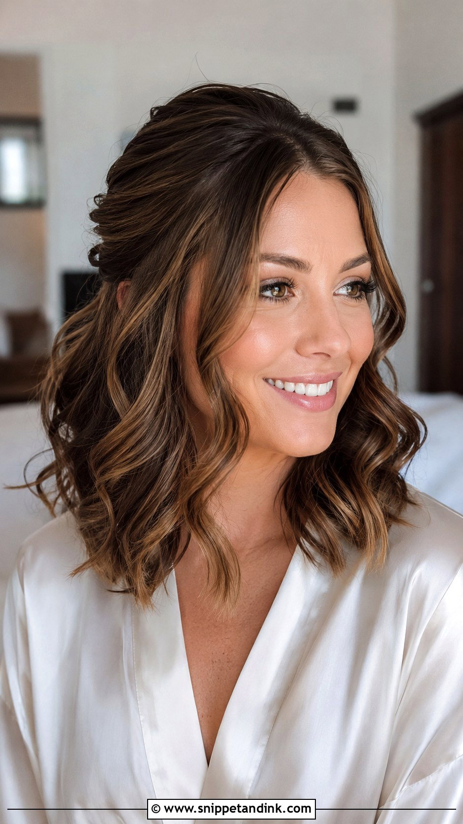 Curled Wedding Hair For Medium Hair - Snippet and Ink - 20 Curled Hairstyles for Wedding