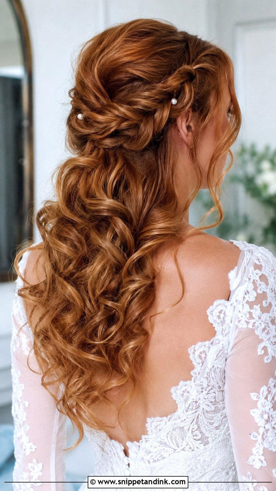 Curled Wedding Hair With Braids - Snippet and Ink - 20 Curled Hairstyles for Wedding