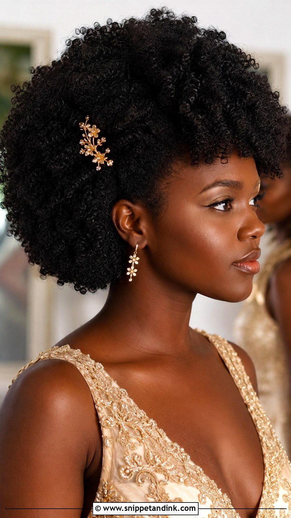 Curly Afro Bridesmaid Hair - Snippet and Ink - 20 Curly Hairstyles for Wedding Bridesmaid