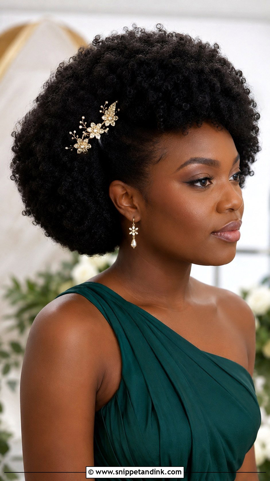 Curly Afro Bridesmaid Hair - Snippet and Ink - 20 Curly Hairstyles for Bridesmaids