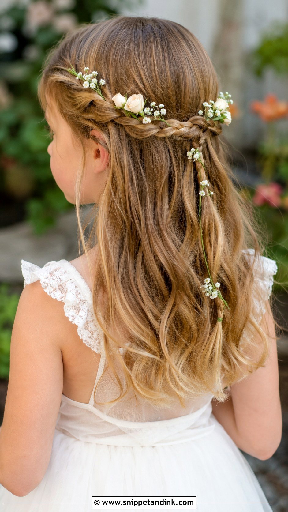 Curly Afro Puff With Headband - Snippet and Ink - 30 Kids Wedding Hair Ideas
