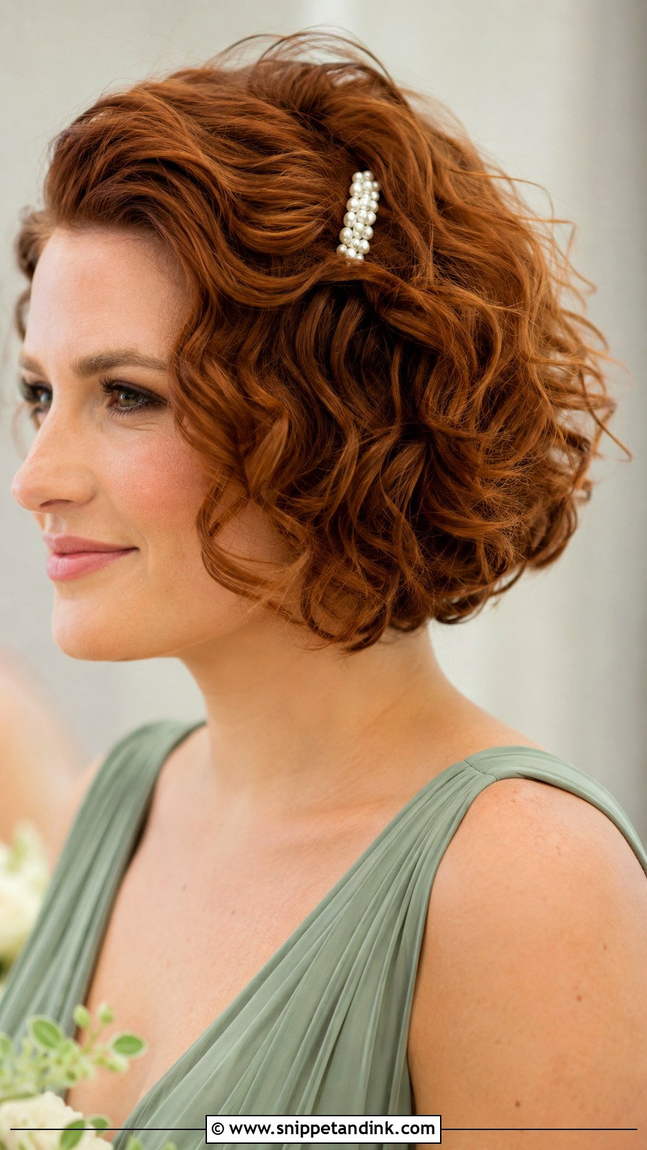Curly Bob Bridesmaid Hair - Snippet and Ink - 20 Bridesmaid Hairstyles for Curly Hair