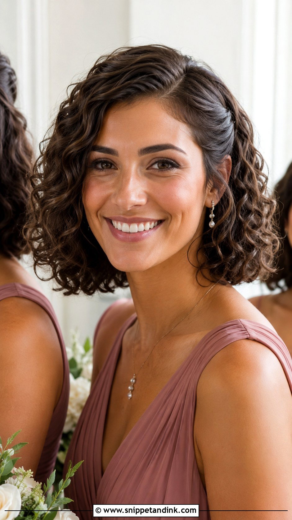 Curly Bob Bridesmaid Hair - Snippet and Ink - 20 Bridesmaid Hairstyles Curly Hair