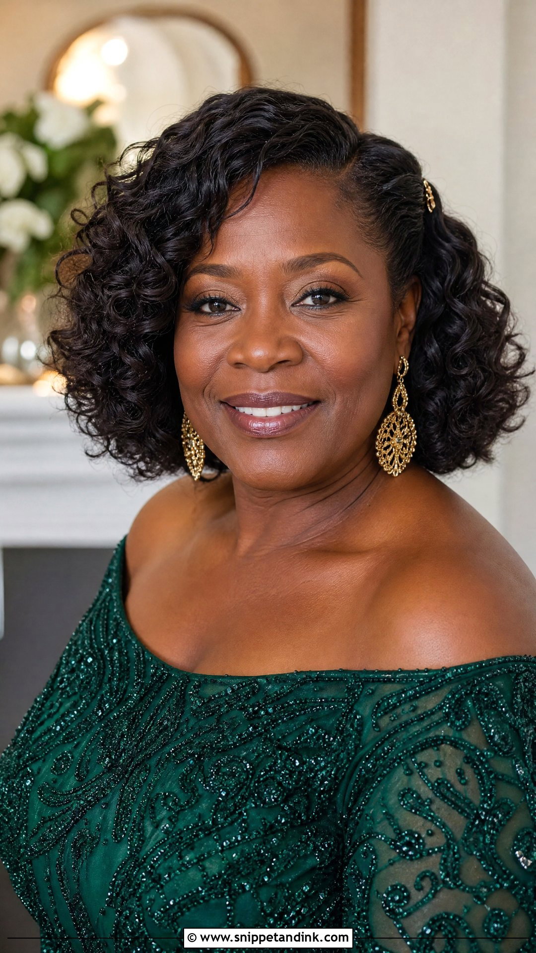 Curly Bob For Mother Of The Bride - Snippet and Ink - 20 Mother of the Bride Bob Wedding Hairstyles for Short Hair