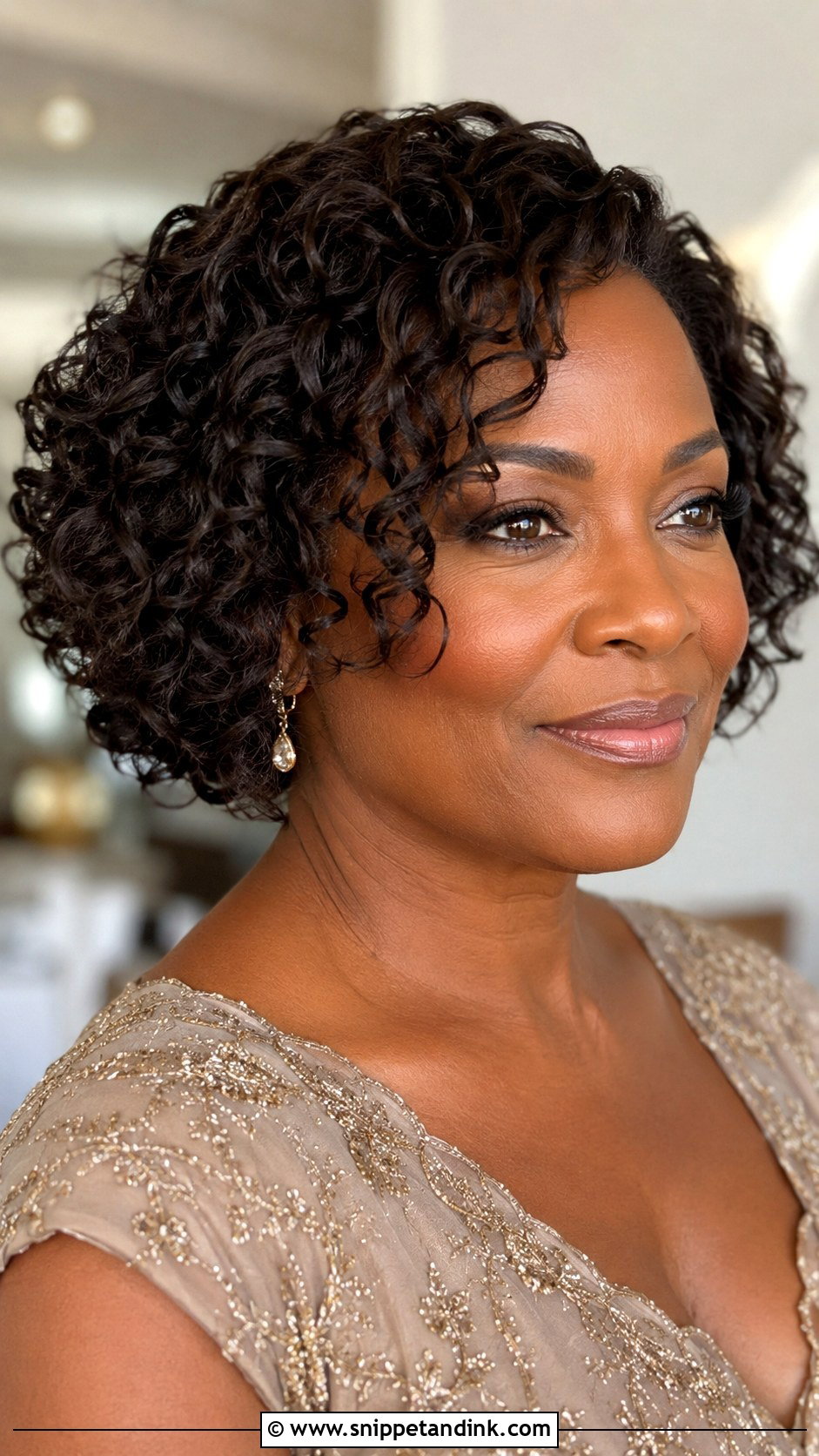 Curly Bob For Mother Of The Bride - Snippet and Ink - 15 Mother of the Bride Bob Hairstyles