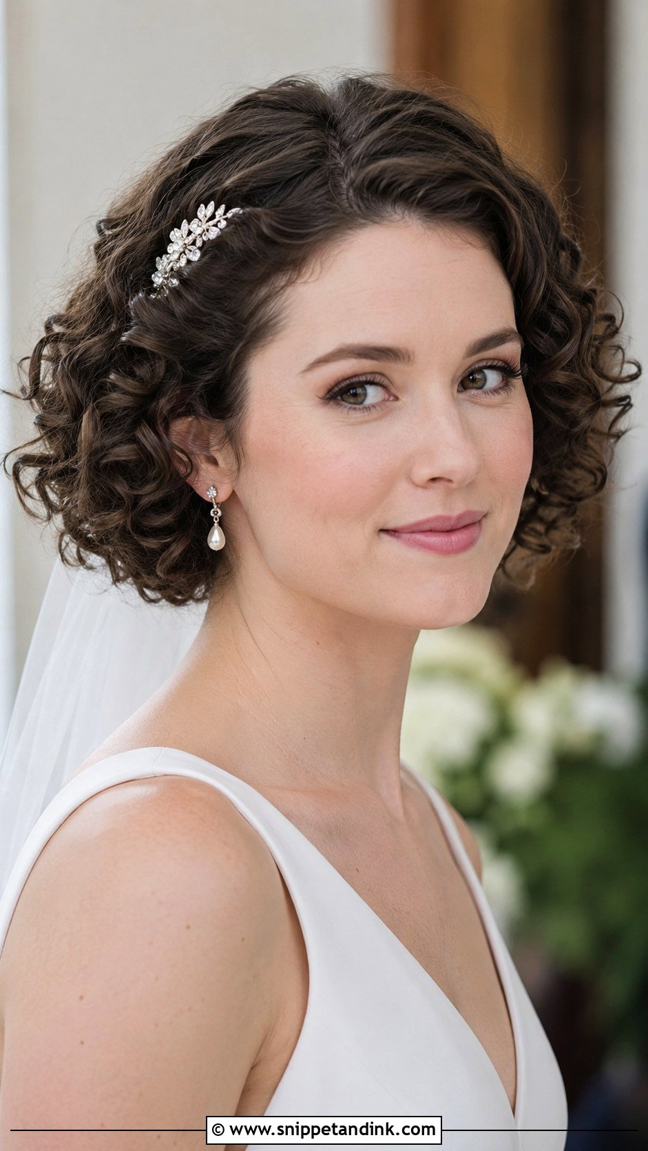 Curly Bob Wedding Hair - Snippet and Ink - 20 Curl Wedding Hair Styles