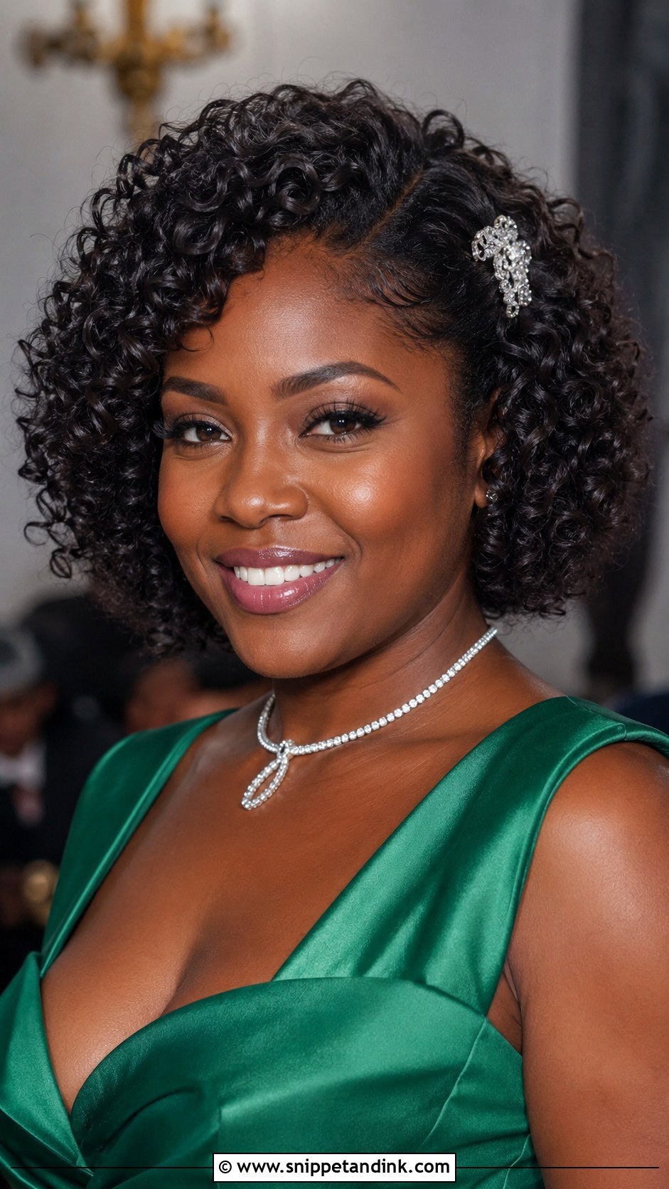 Curly Bob With Defined Ringlets - Snippet and Ink - 20 Short Hair for Wedding Guest Ideas