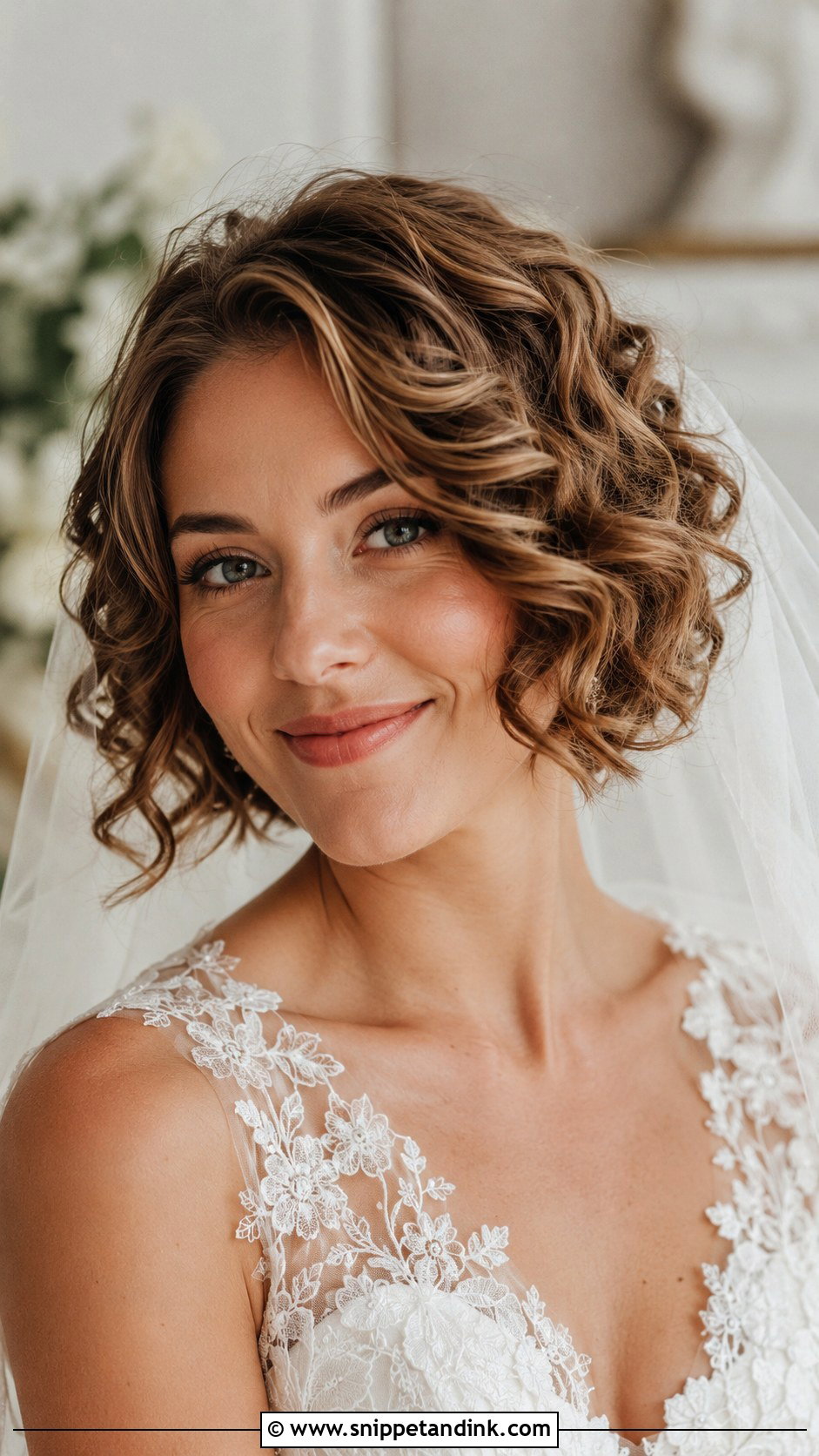 Curly Bob With Loose Curls - Snippet and Ink - 20 Short Curly Hairstyles for Wedding