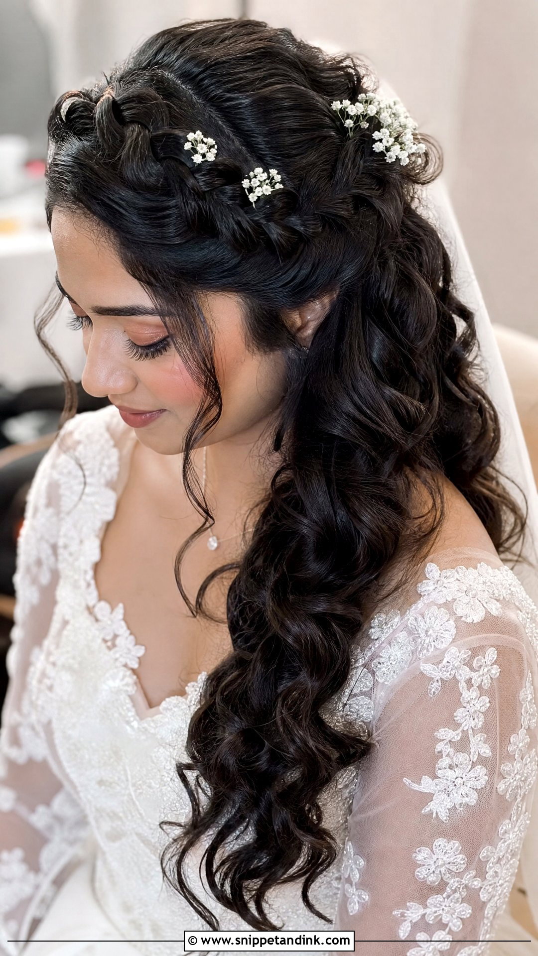 Curly Braided Wedding Hair - Snippet and Ink - 15 Curls Hair Styles for Wedding