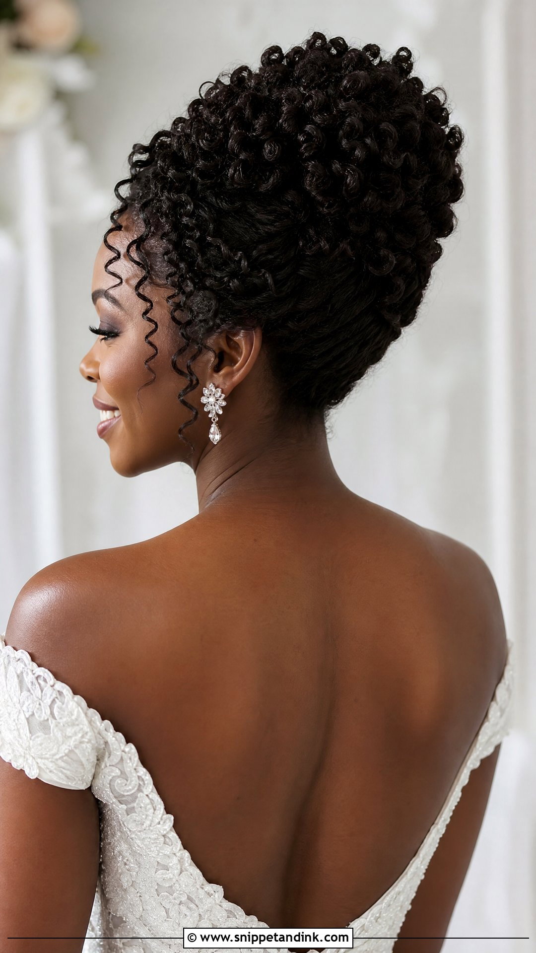Curly Bridal French Twist - Snippet and Ink - 15 Bridal Updo French Twist Ideas