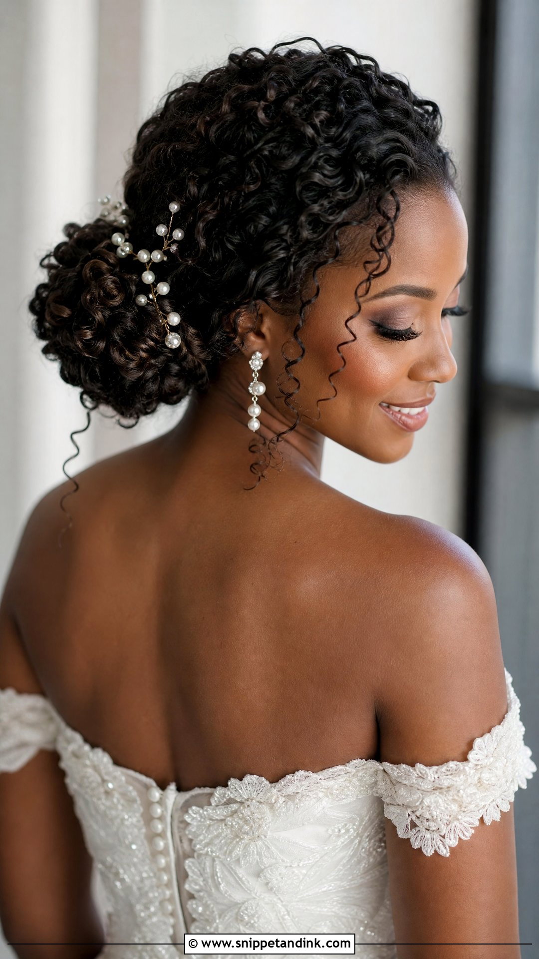 Curly Bridal Updo - Snippet and Ink - 20 Modern Bridal Hairstyles