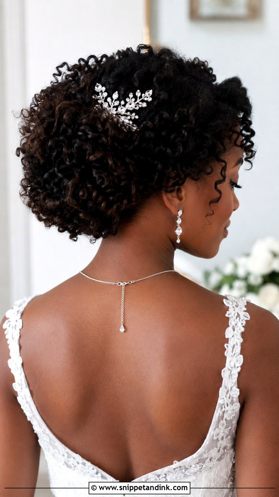 Curly Bridal Updo - Snippet and Ink - 25 Elegant Bridal Hair Updo Ideas