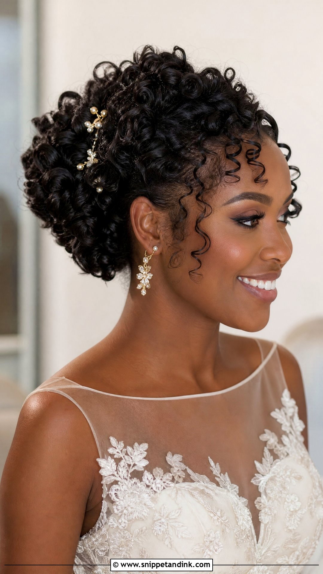 Curly Bridal Updo - Snippet and Ink - 15 Elegant Bridal Updo Hairstyles