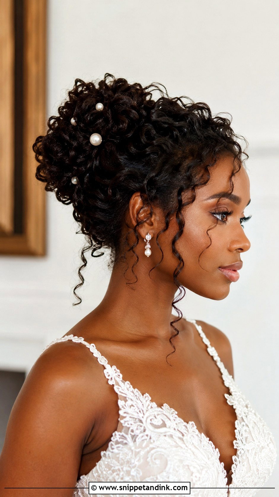 Curly Bridal Updo - Snippet and Ink - 15 Modern Bridal Updo Ideas