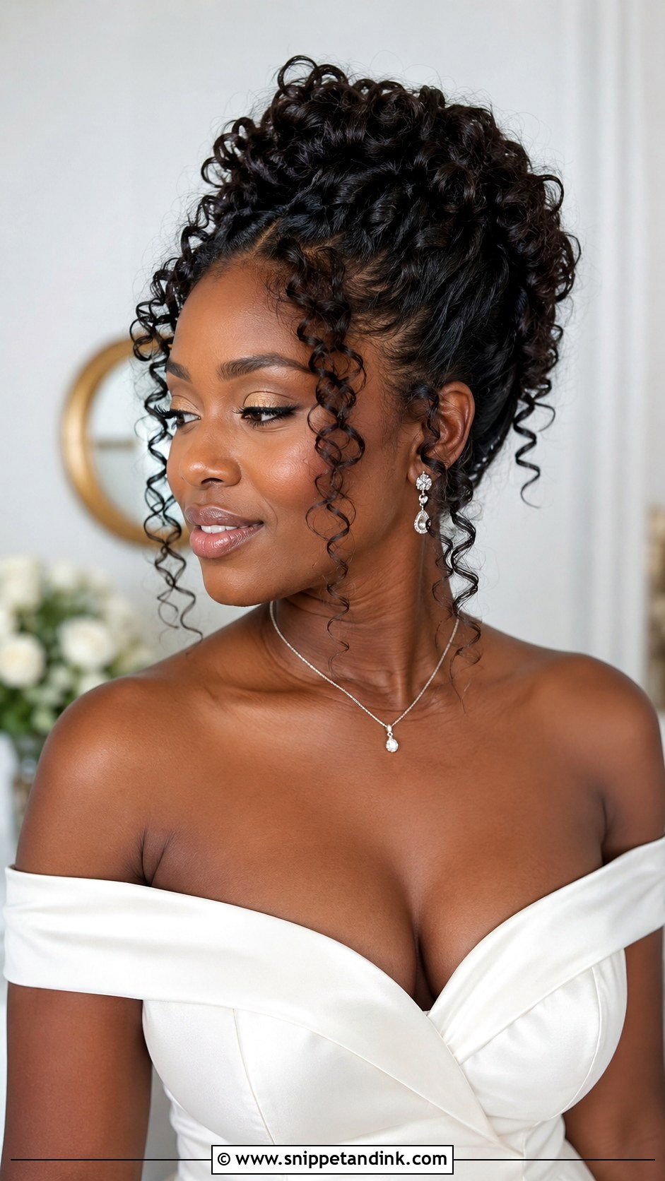 Curly Bridal Updo - Snippet and Ink - 20 Brides Updo Hairstyles