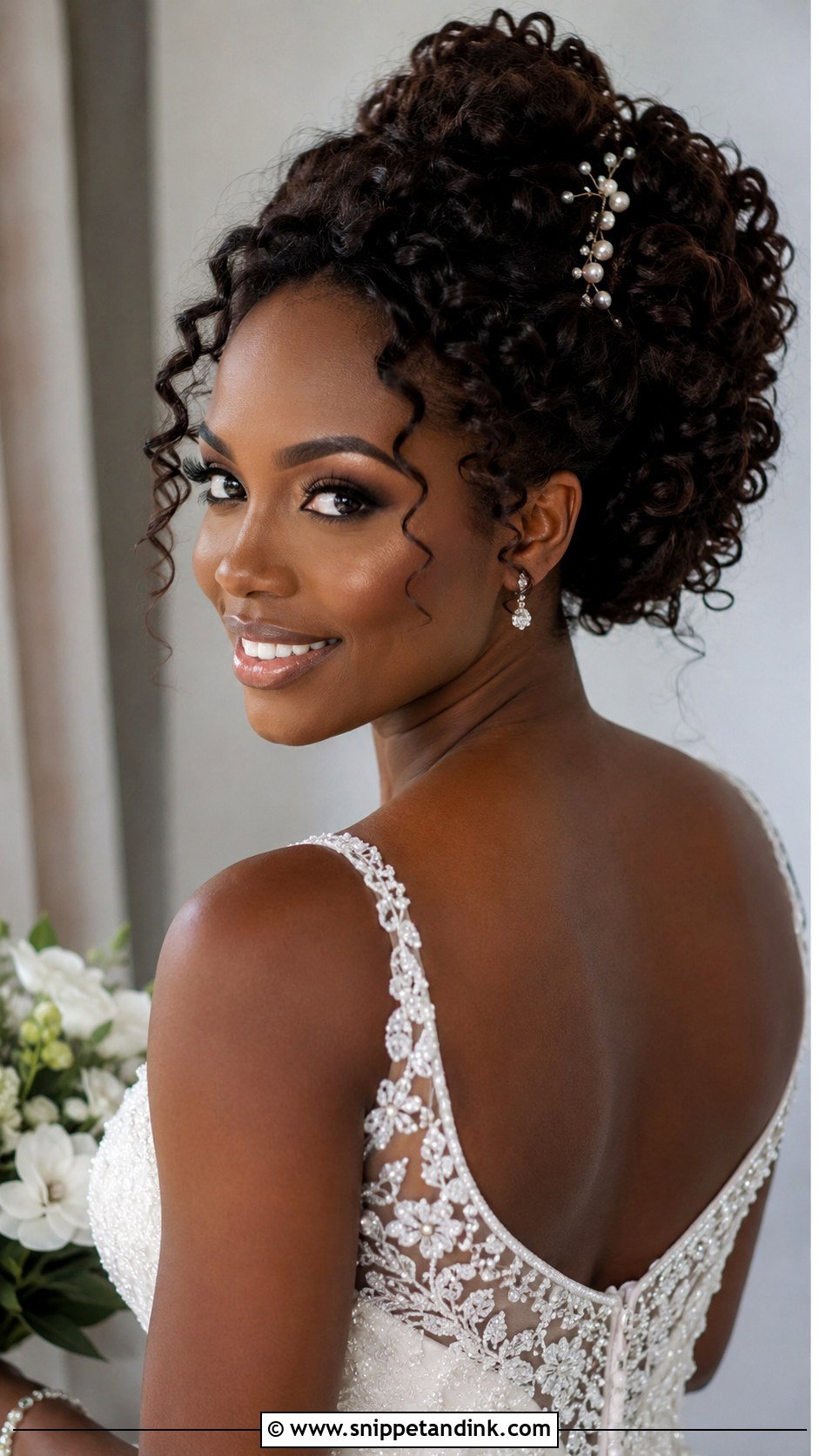 Curly Bridal Updo For Long Hair - Snippet and Ink - 20 Elegant Bridal Updo Hairstyles for Long Hair Wedding