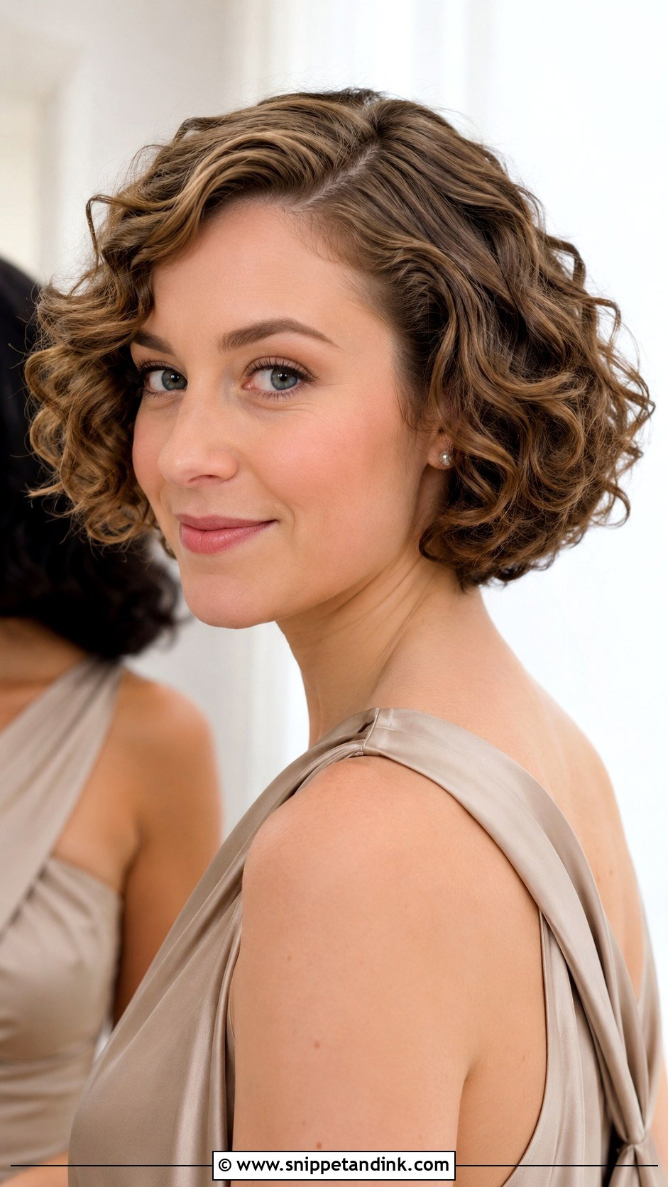 Curly Bridesmaid Bob - Snippet and Ink - 25 Curly Bridesmaid Hairstyles